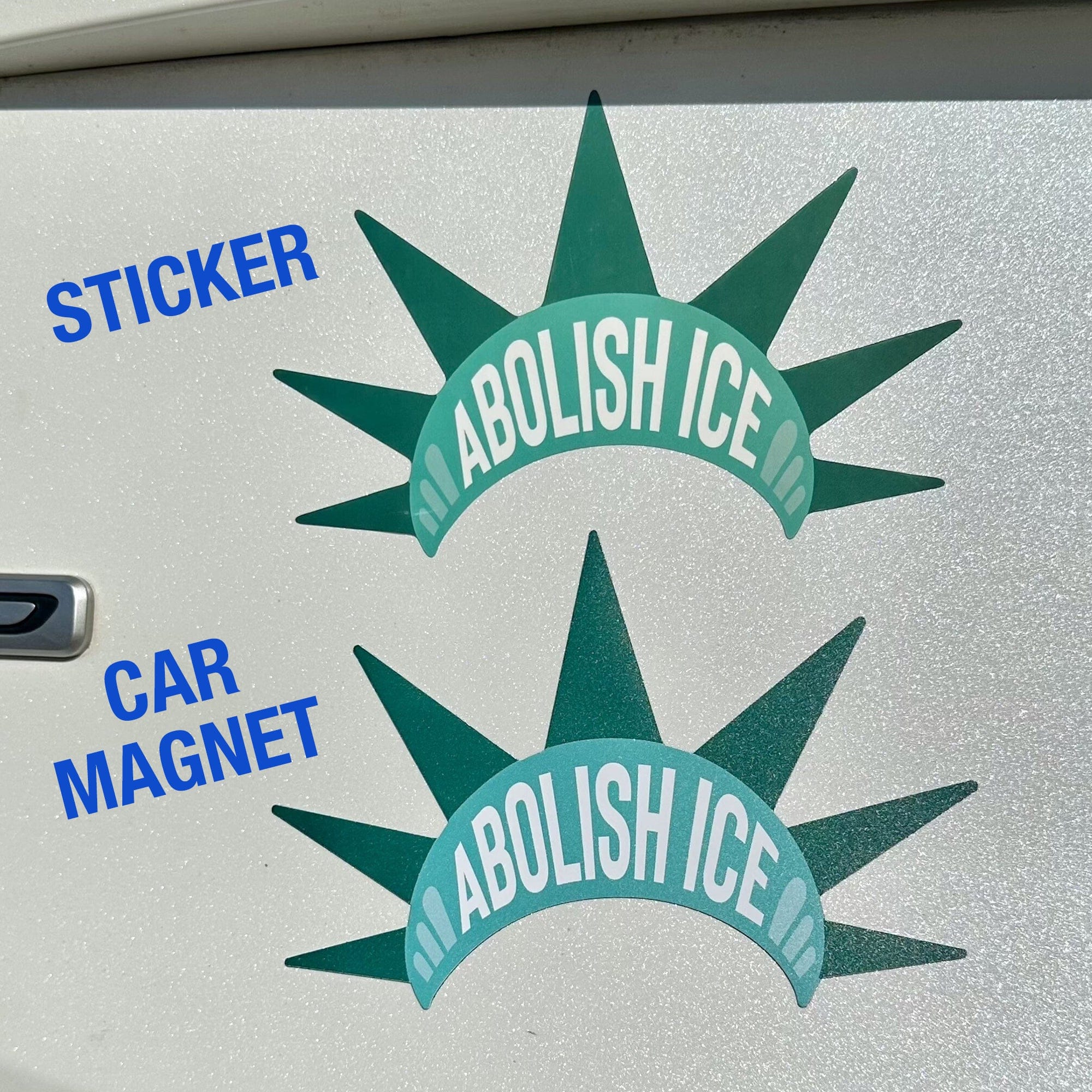 Abolish ICE Liberty Bumper Sticker or Car Magnet - Image 3