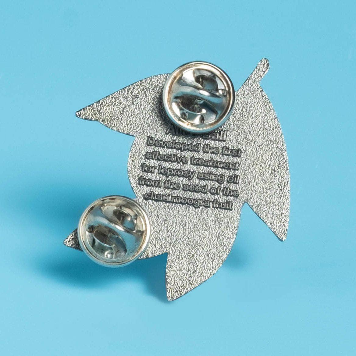 Alice Ball / Chaulmoogra Seed Enamel Pin - Image 3