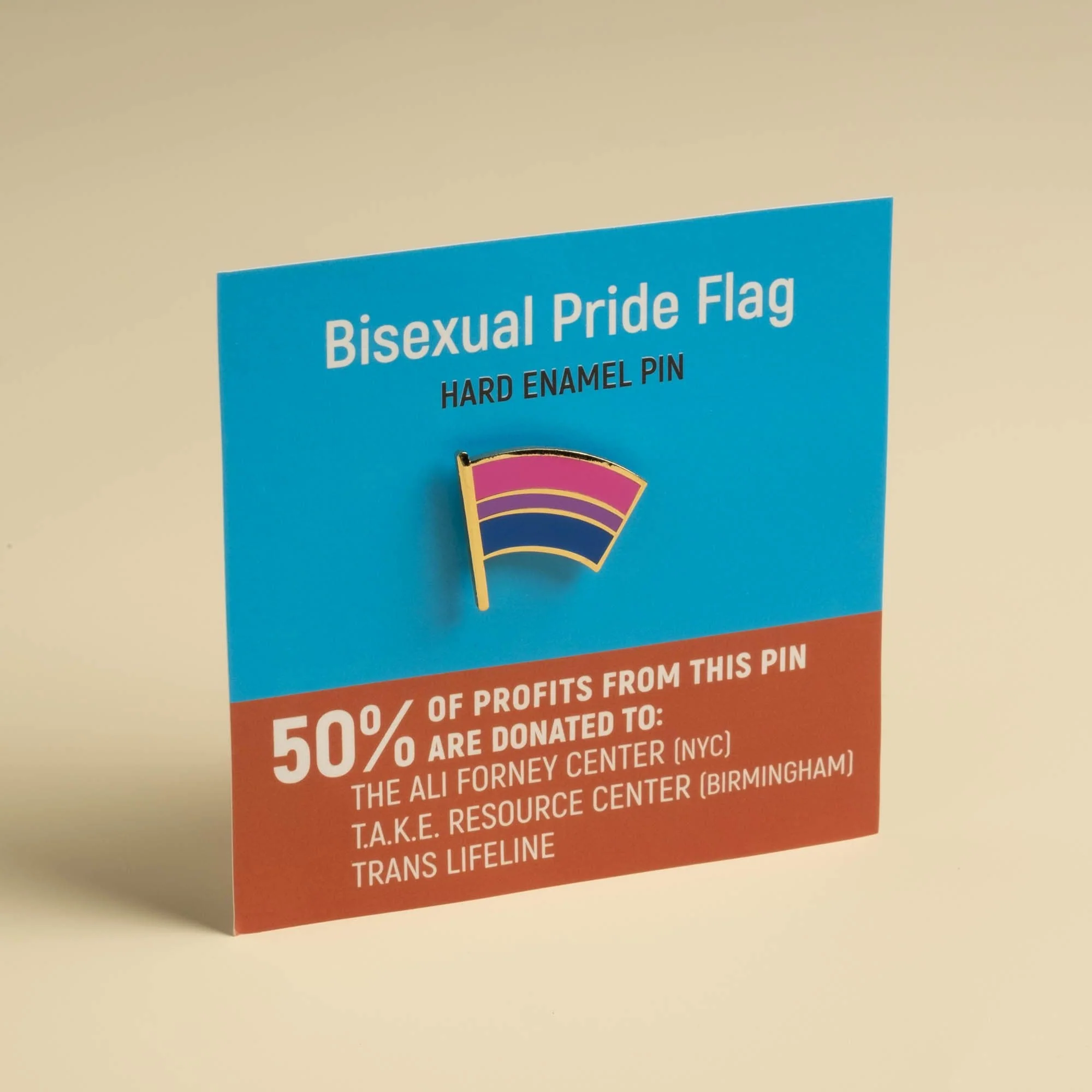Bisexual Pride Flag Pin - Image 3