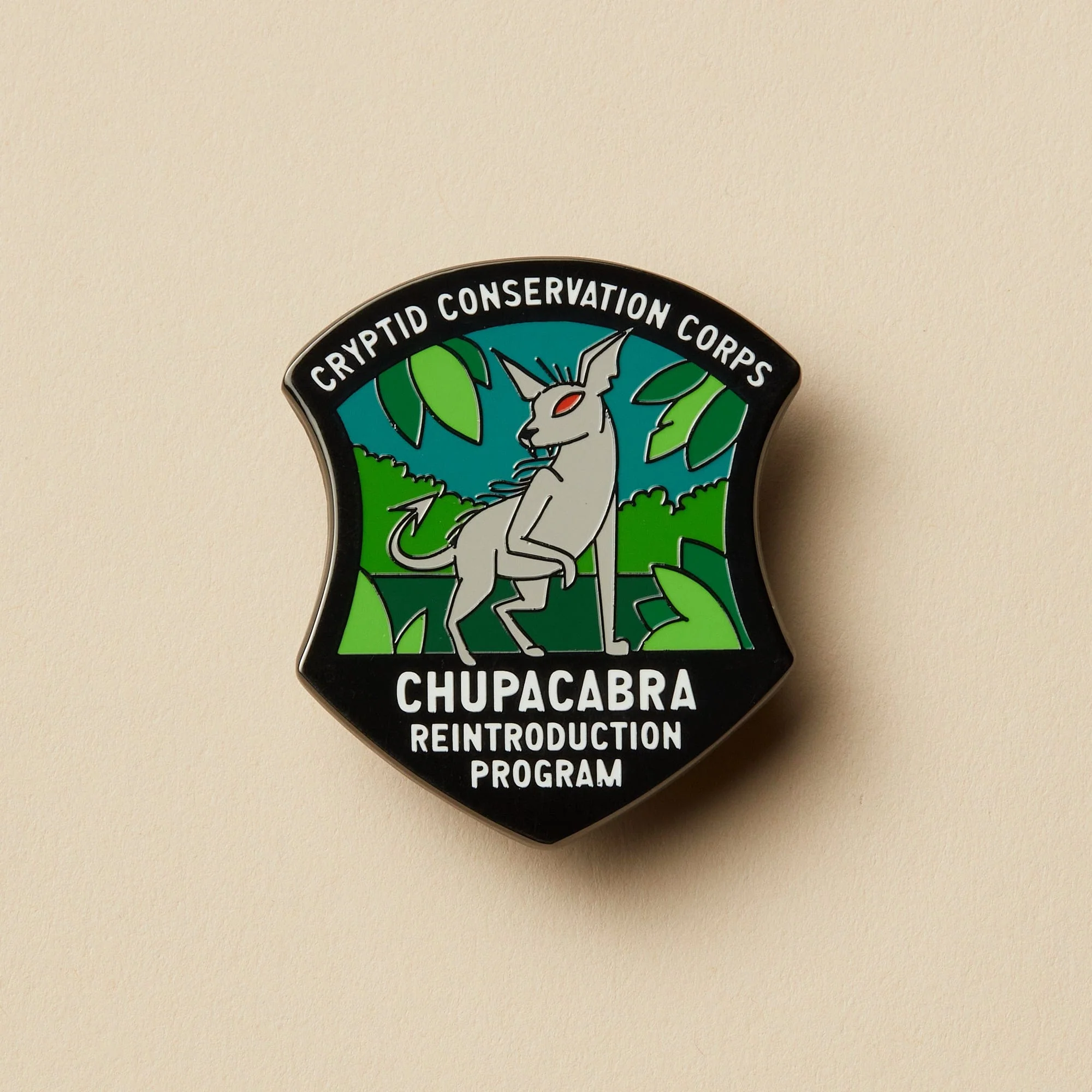 Chupacabra Set: Pin, Sticker, and Patch - Image 4