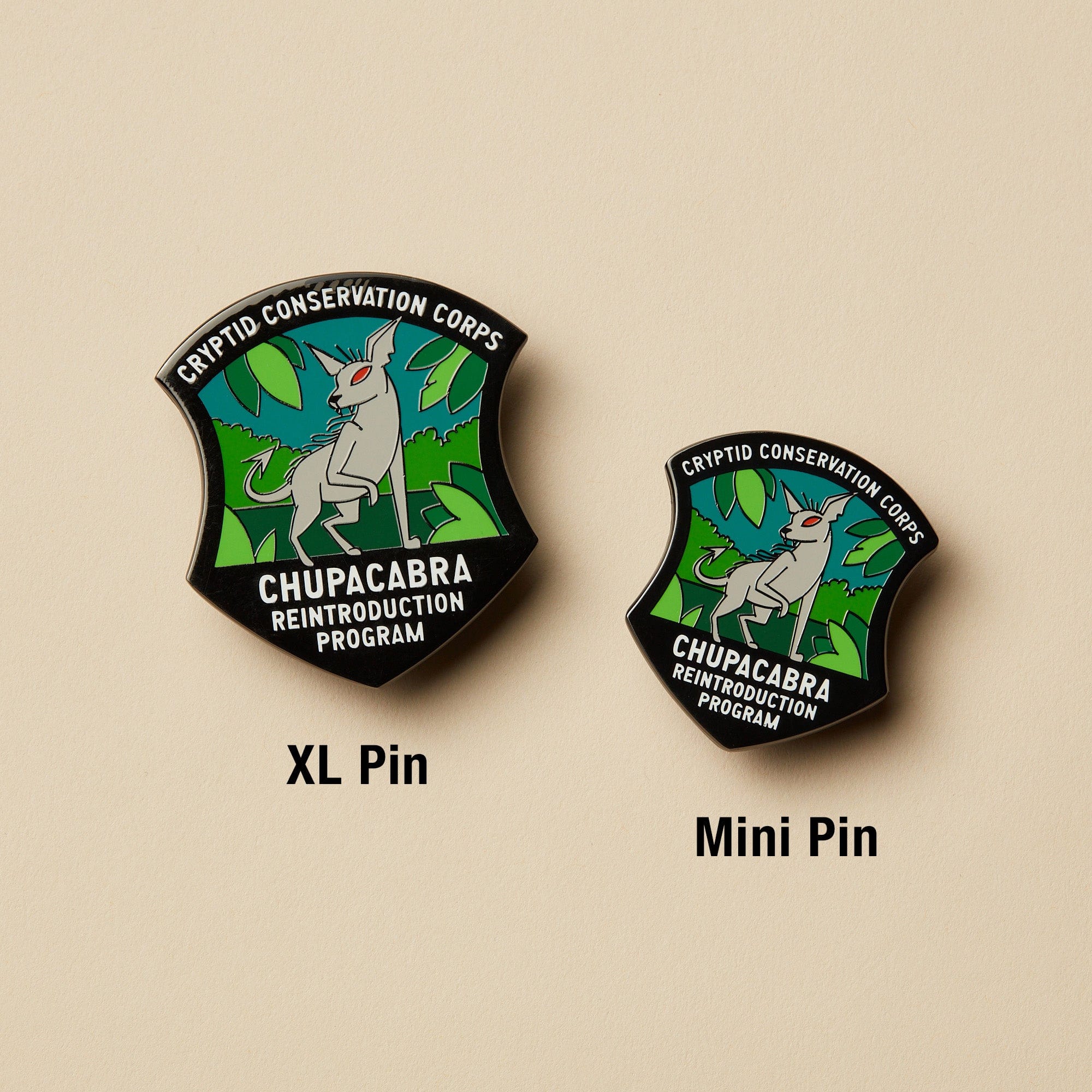 Chupacabra Set: Pin, Sticker, and Patch - Image 5