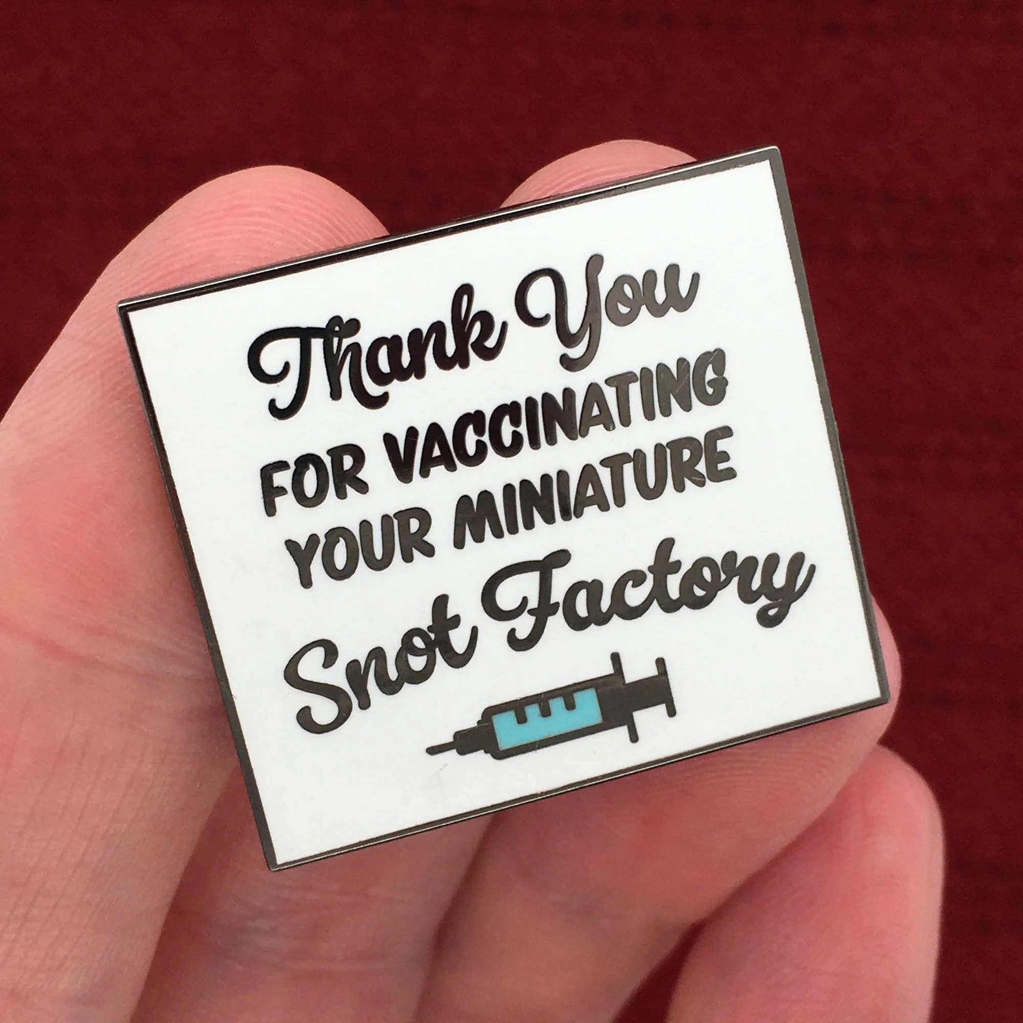 Thank You for Vaccinating Pin - Image 2
