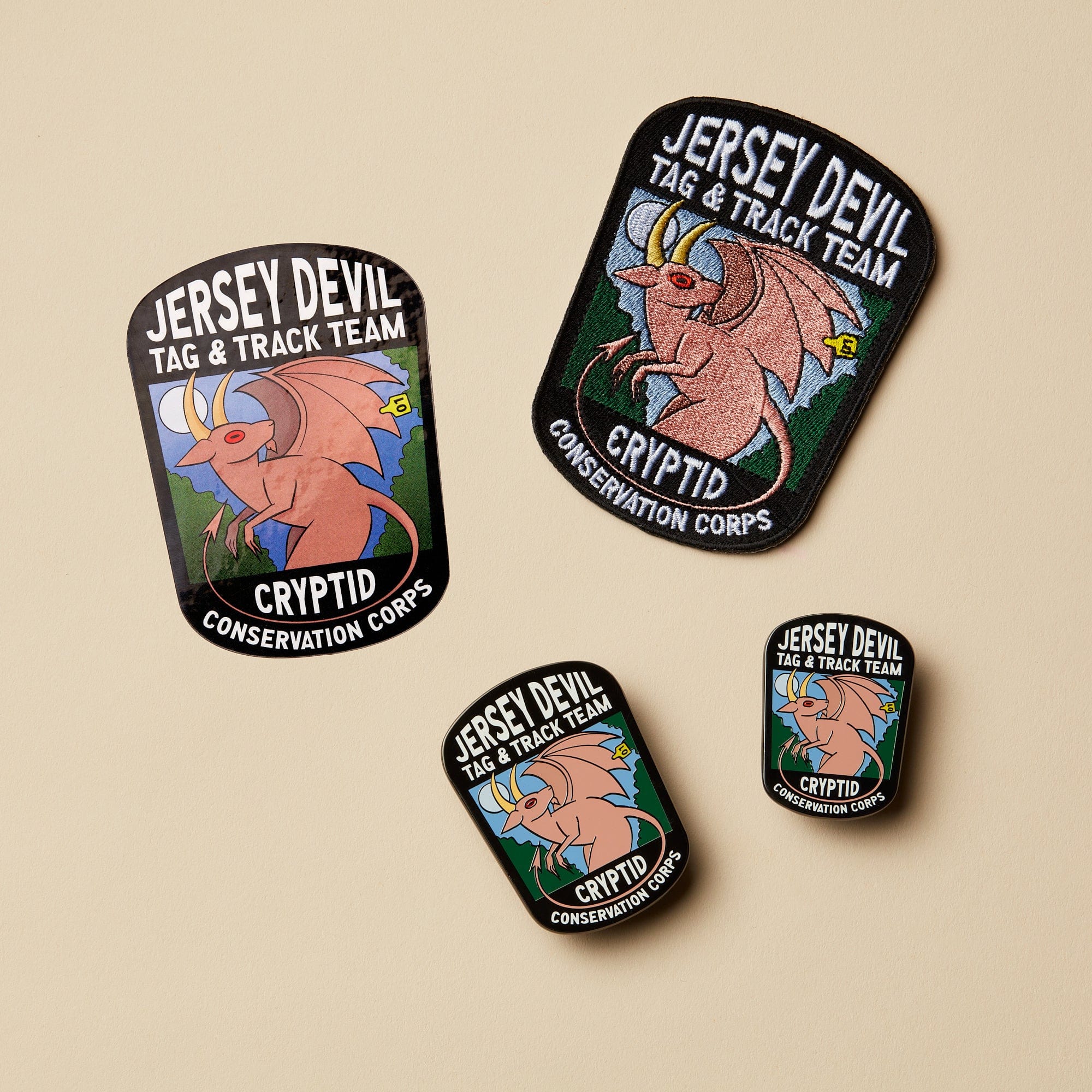 Cryptid Conservation Corps: All Series 2 Patches, Pins, and Stickers Set - Image 4