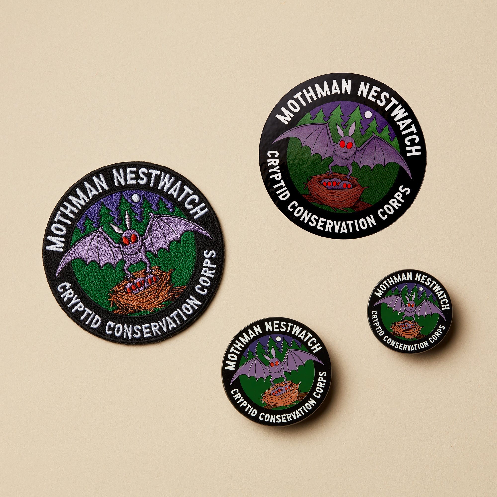 Cryptid Conservation Corps: All Series 2 Patches, Pins, and Stickers Set - Image 5