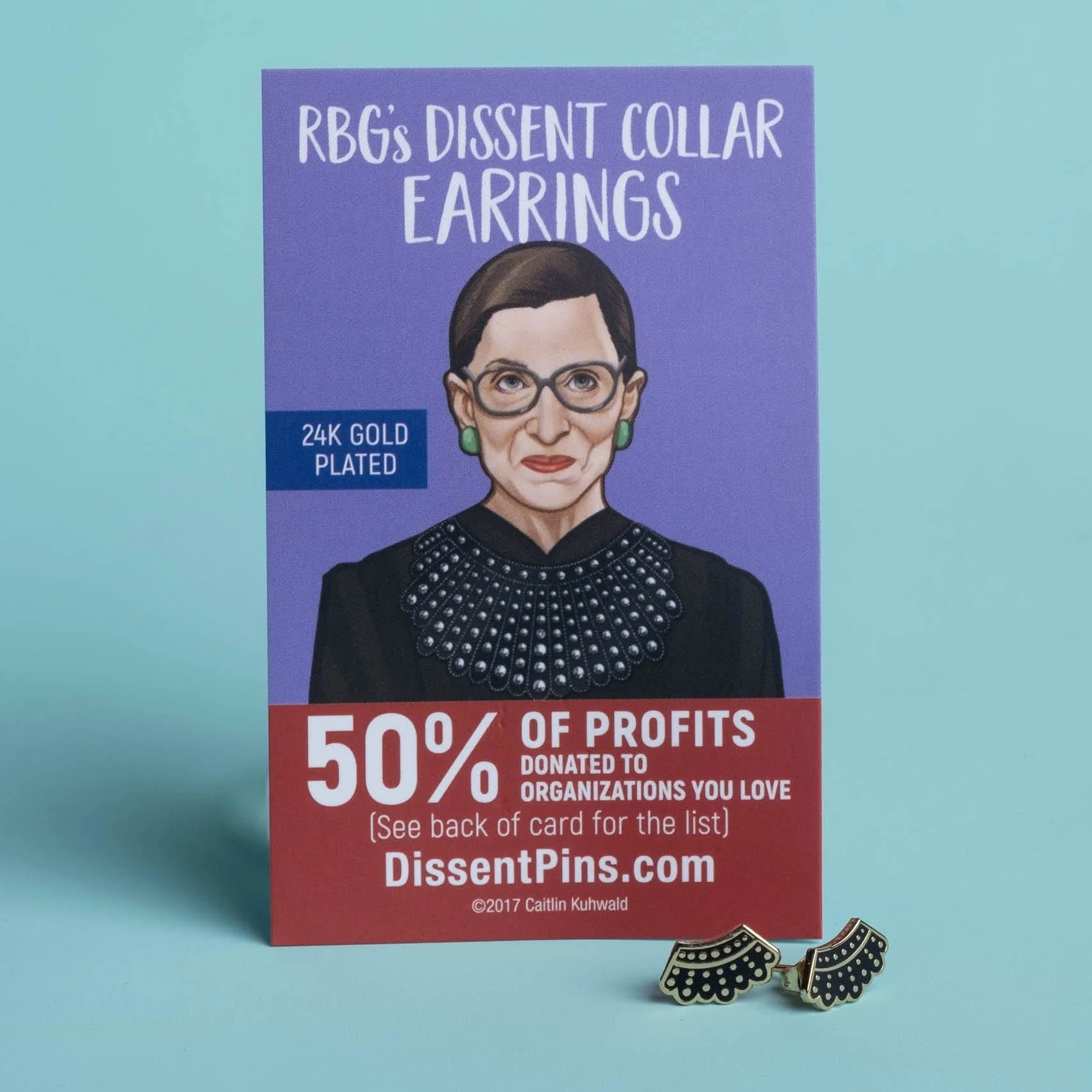 Dissent Collar Stud Earrings - Image 6