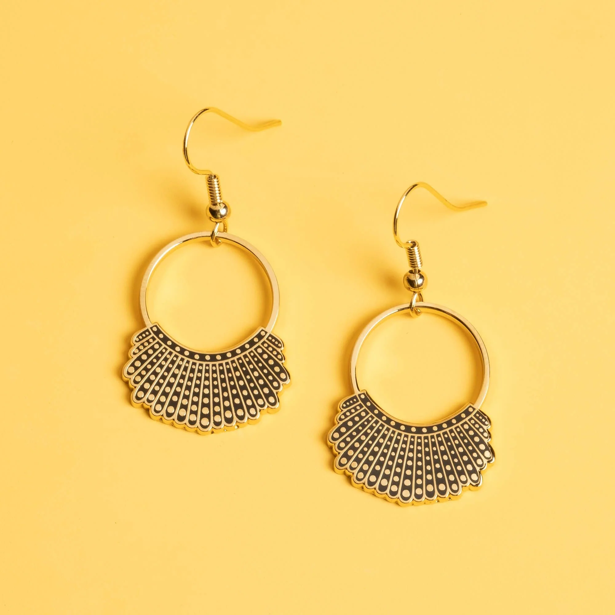 Dissent Collar Hook and Hoop Earrings - Image 4