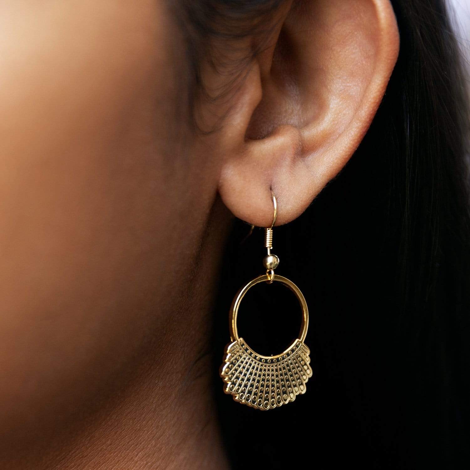Dissent Collar Hook and Hoop Earrings - Image 5
