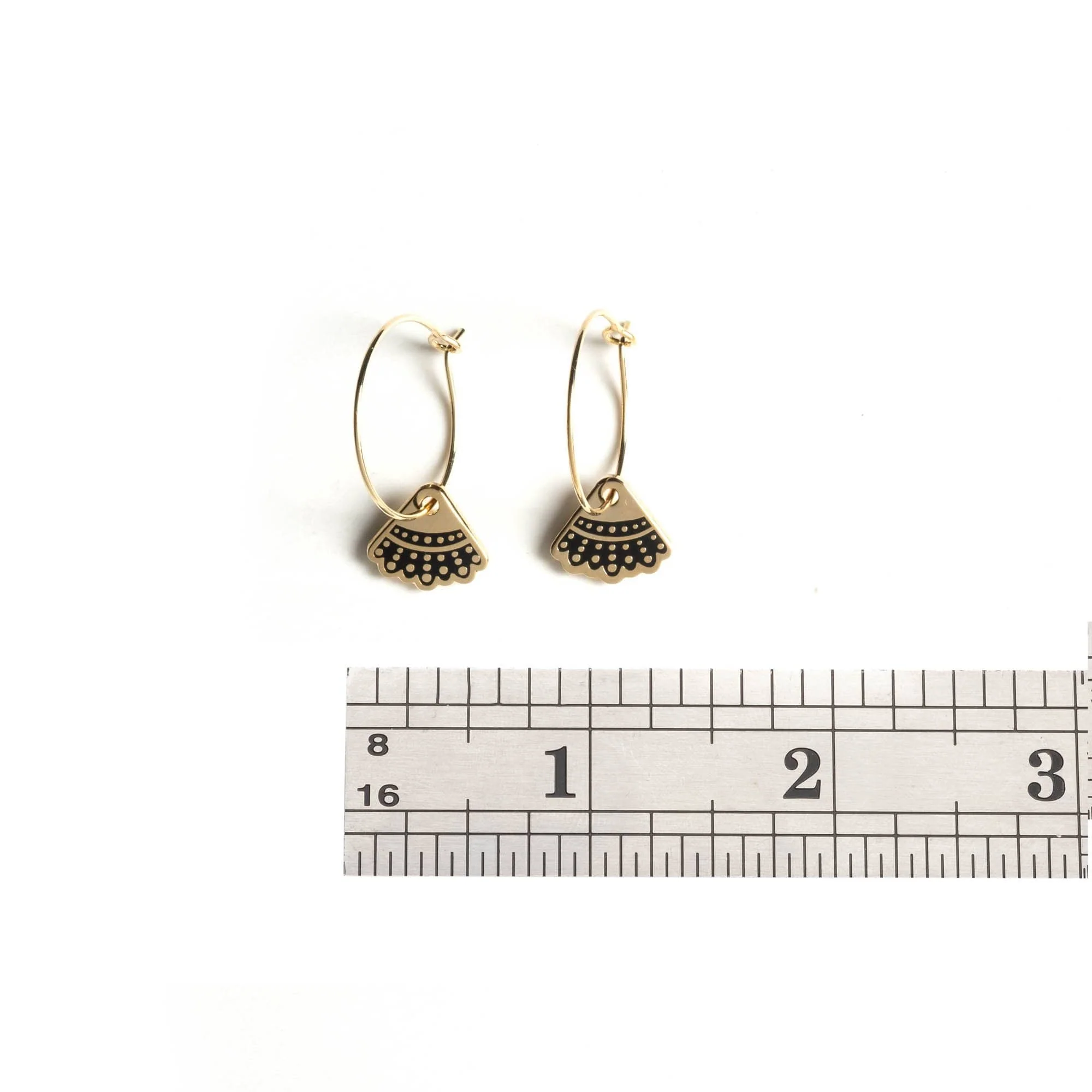 Dissent Collar Hoop and Charm Earrings - Image 5