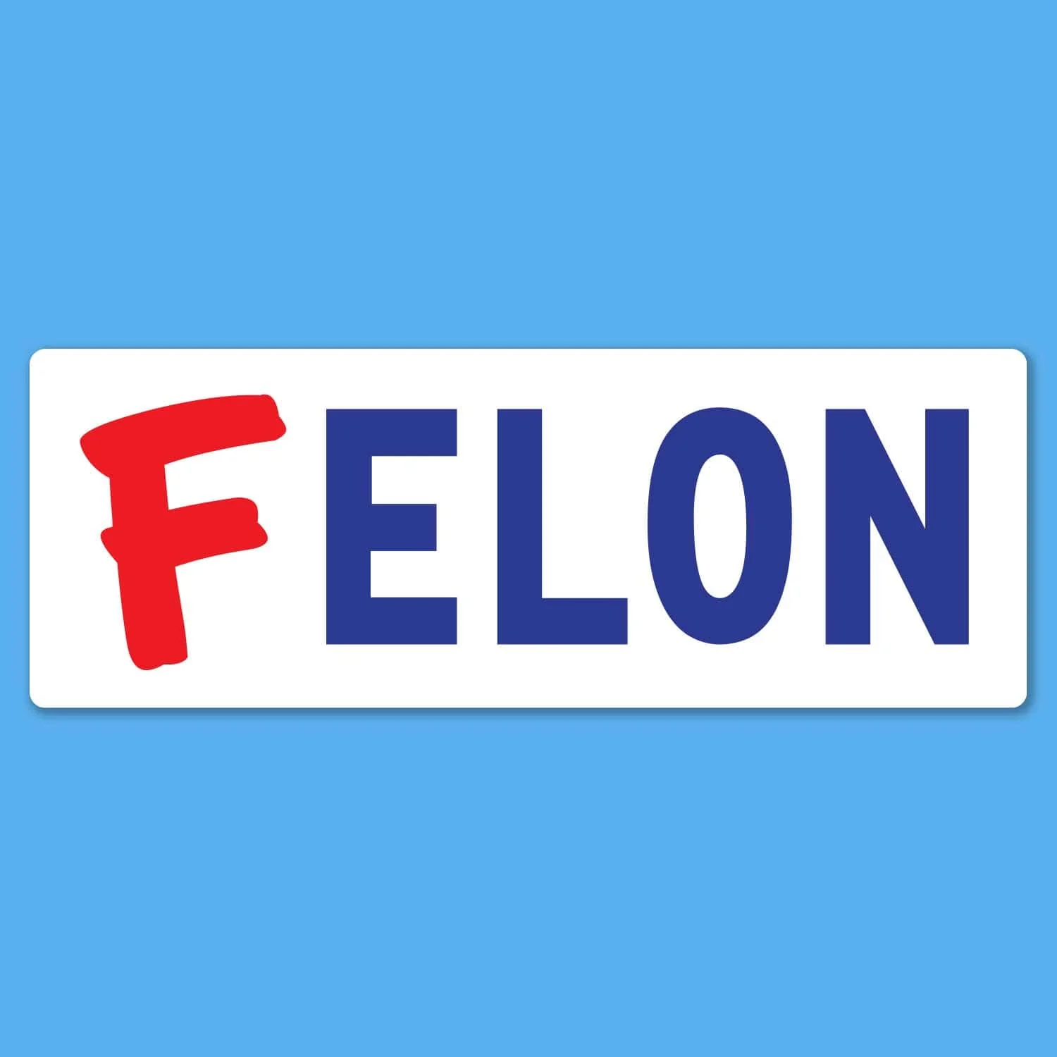 F Elon Car Magnet