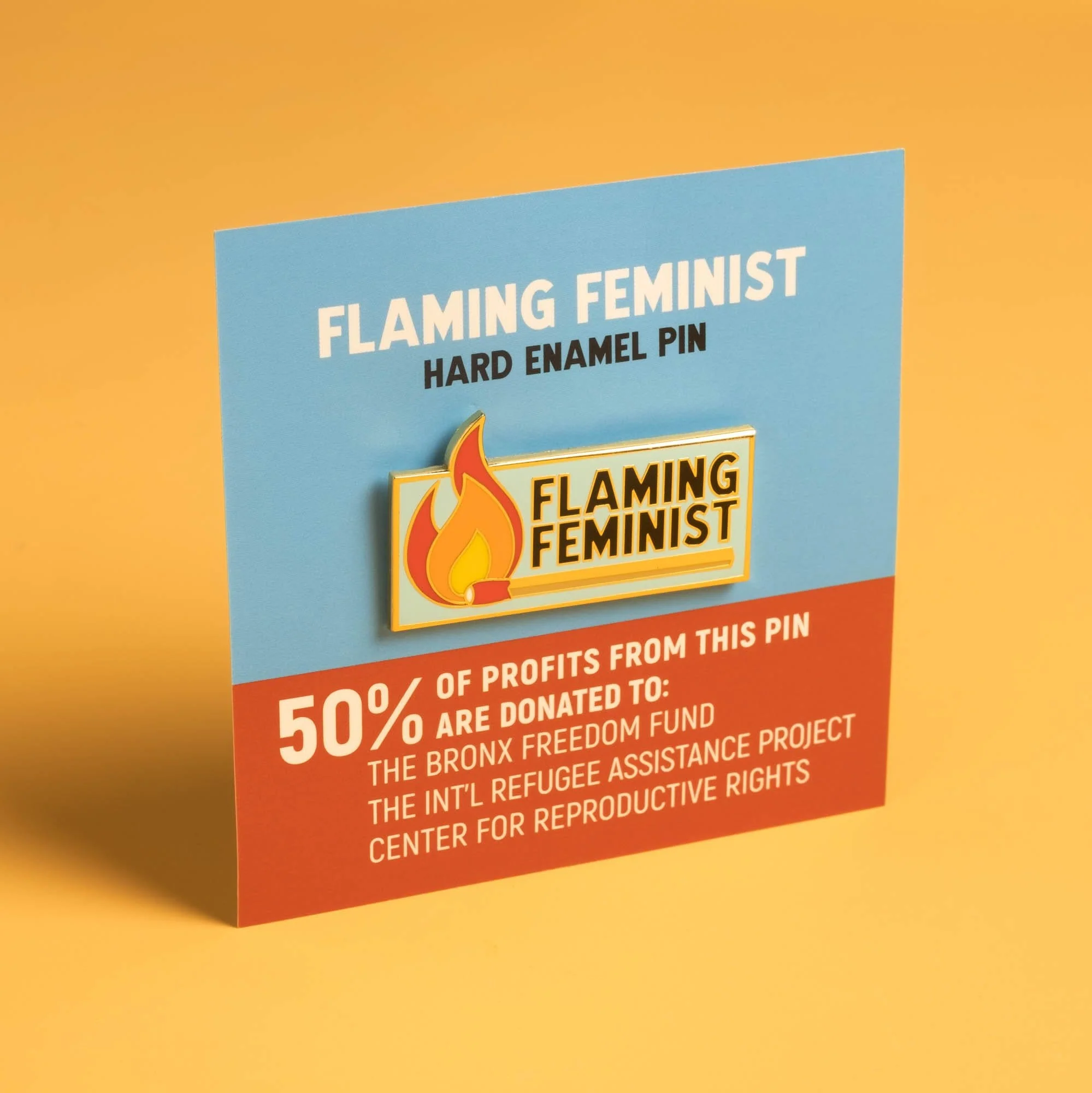 Flaming Feminist Pin - Image 2