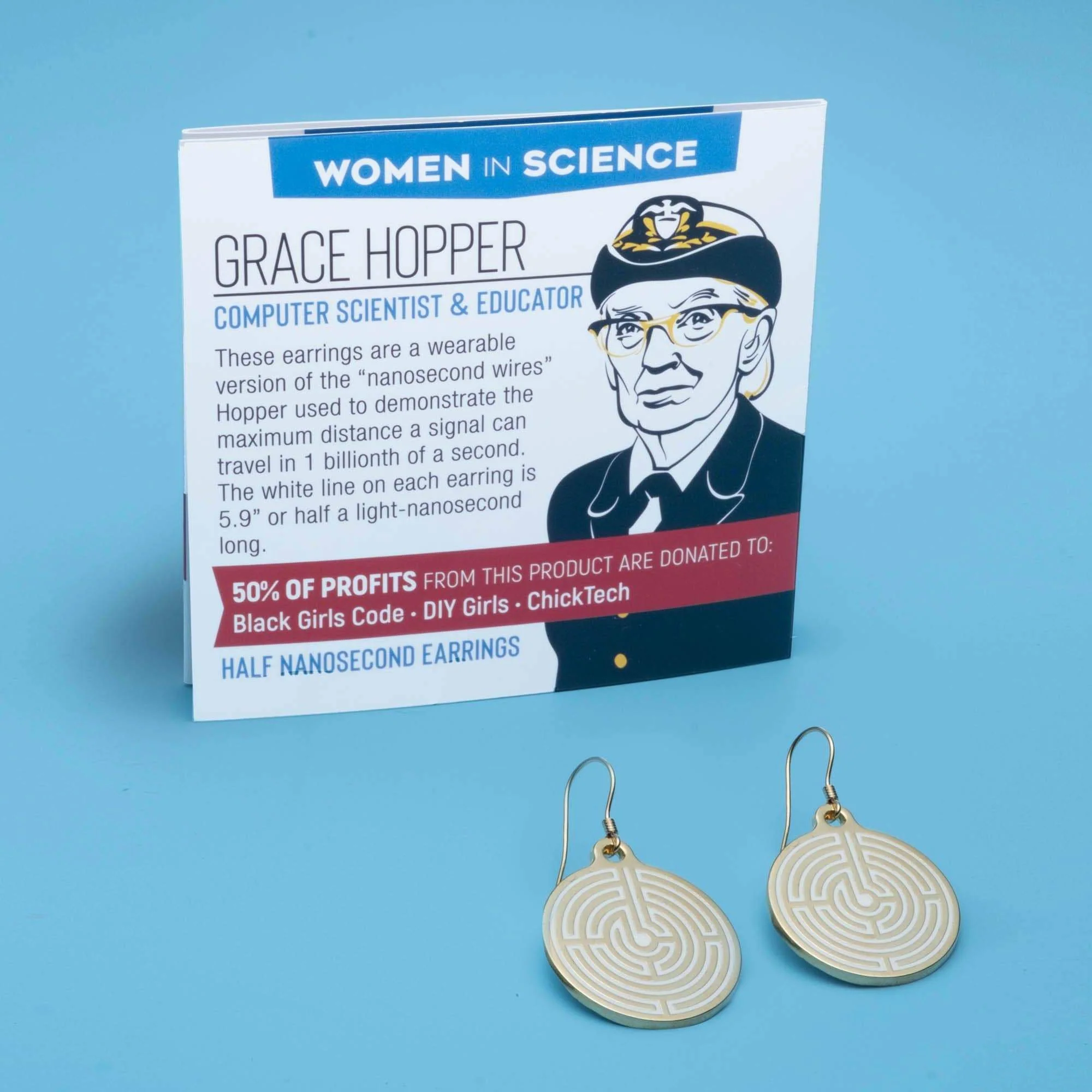 Grace Hopper / Nanosecond Earrings - Image 3