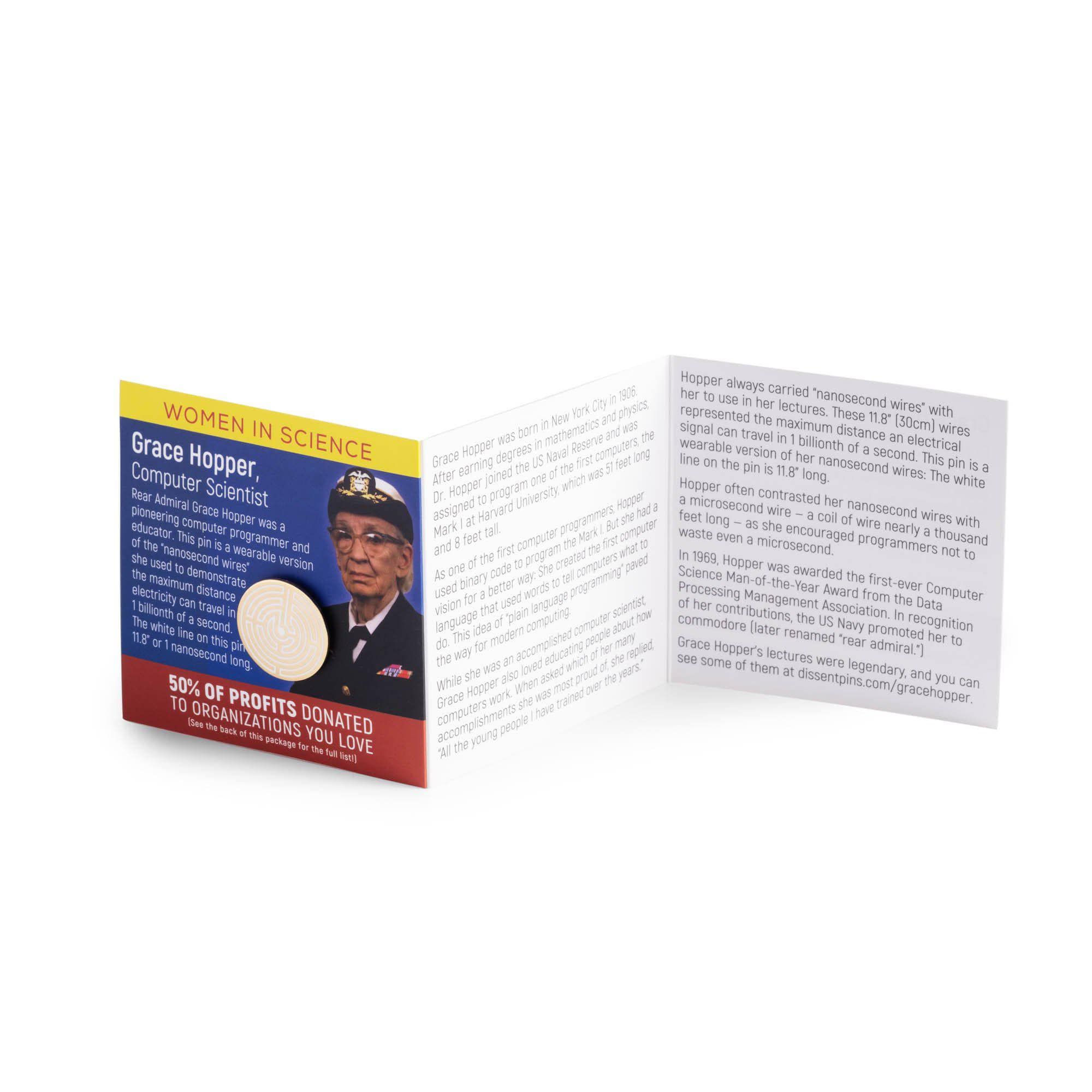 Grace Hopper / Nanosecond Pin - Image 3