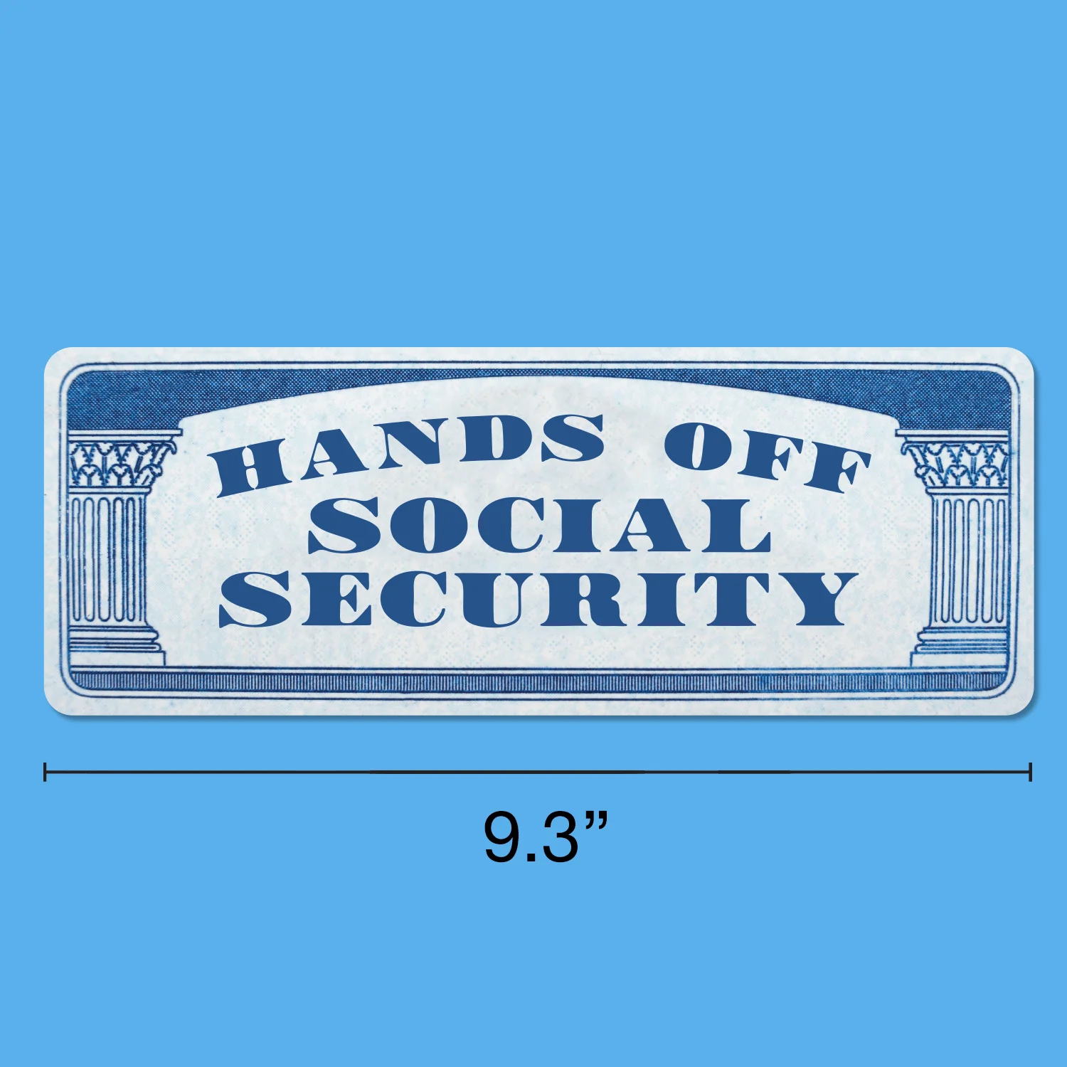 Hands Off Social Security Bumper Sticker - Image 4