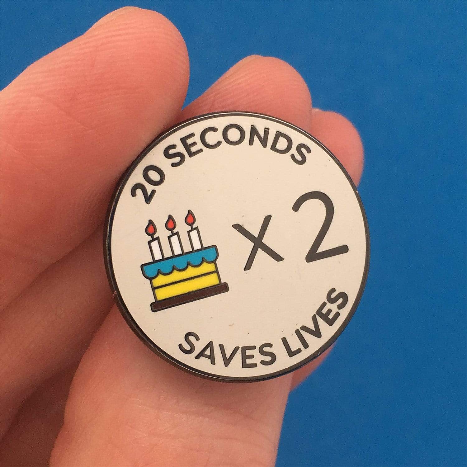 Happy Birthday Handwashing Pin