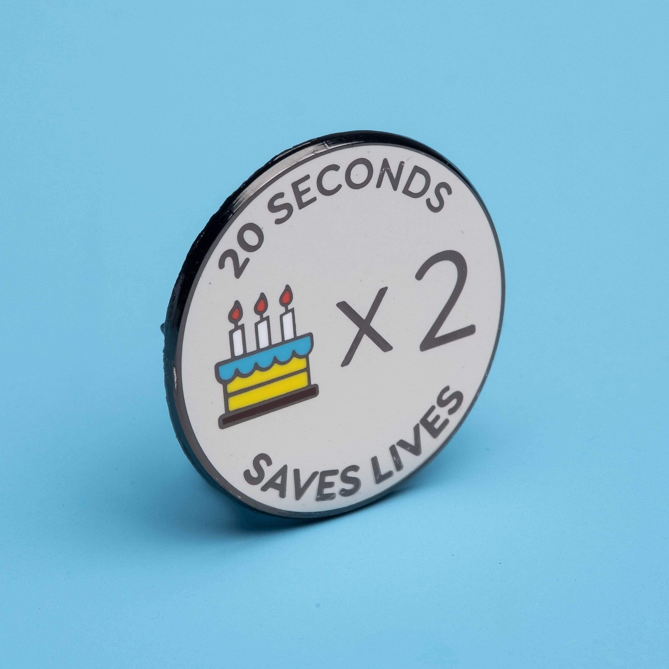 Happy Birthday Handwashing Pin - Image 3