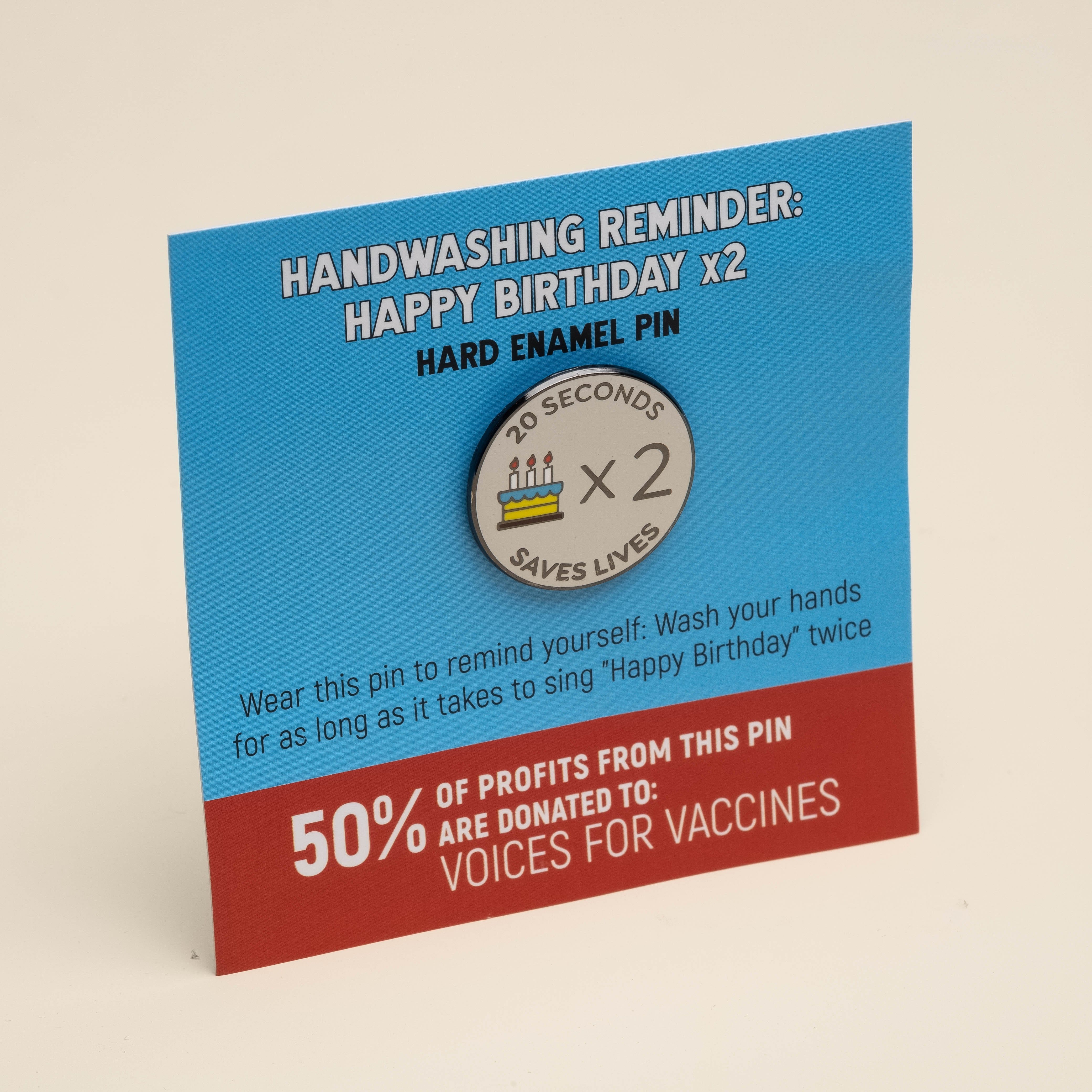 Happy Birthday Handwashing Pin - Image 6