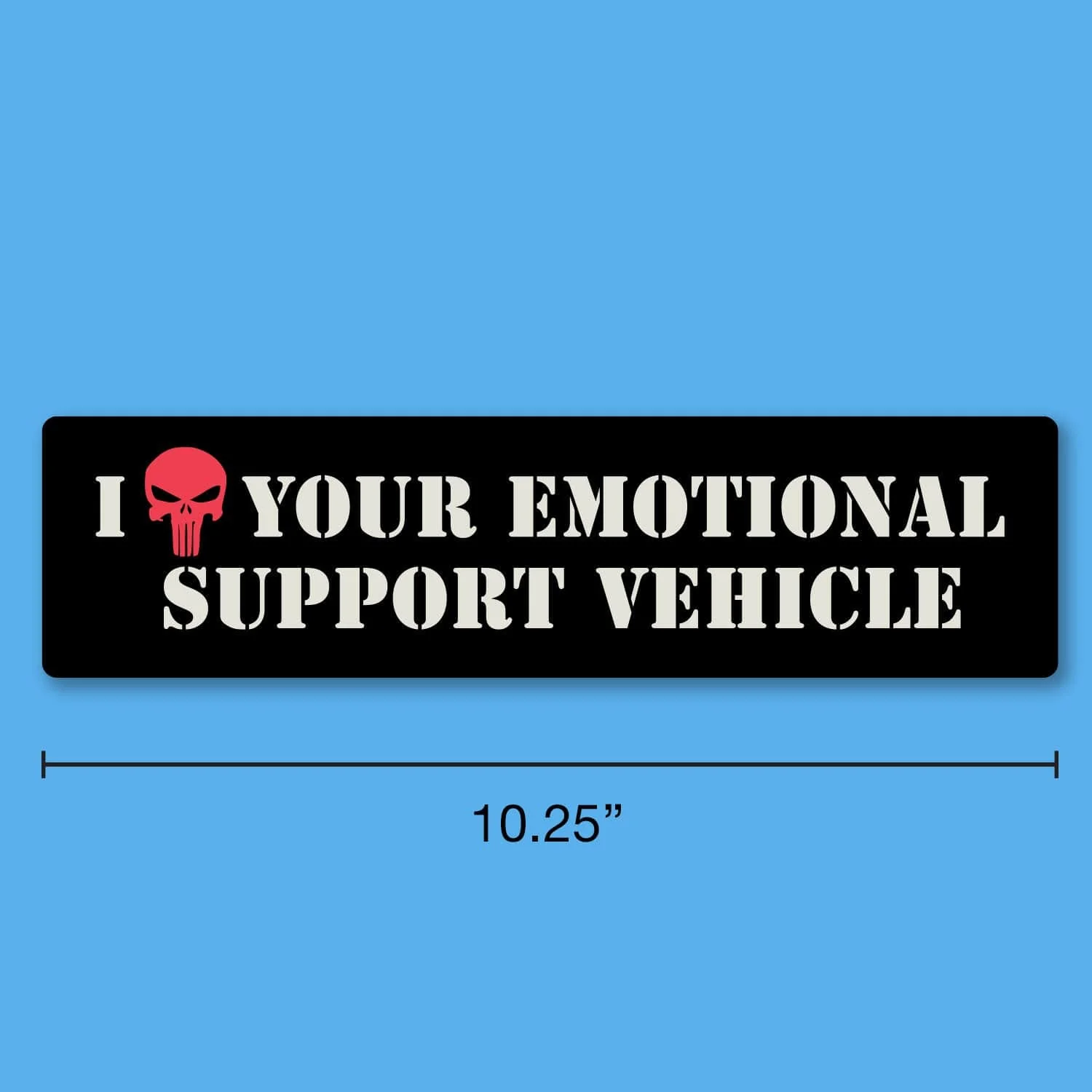 I [Heart] Your Emotional Support Vehicle Car Magnet - Image 3