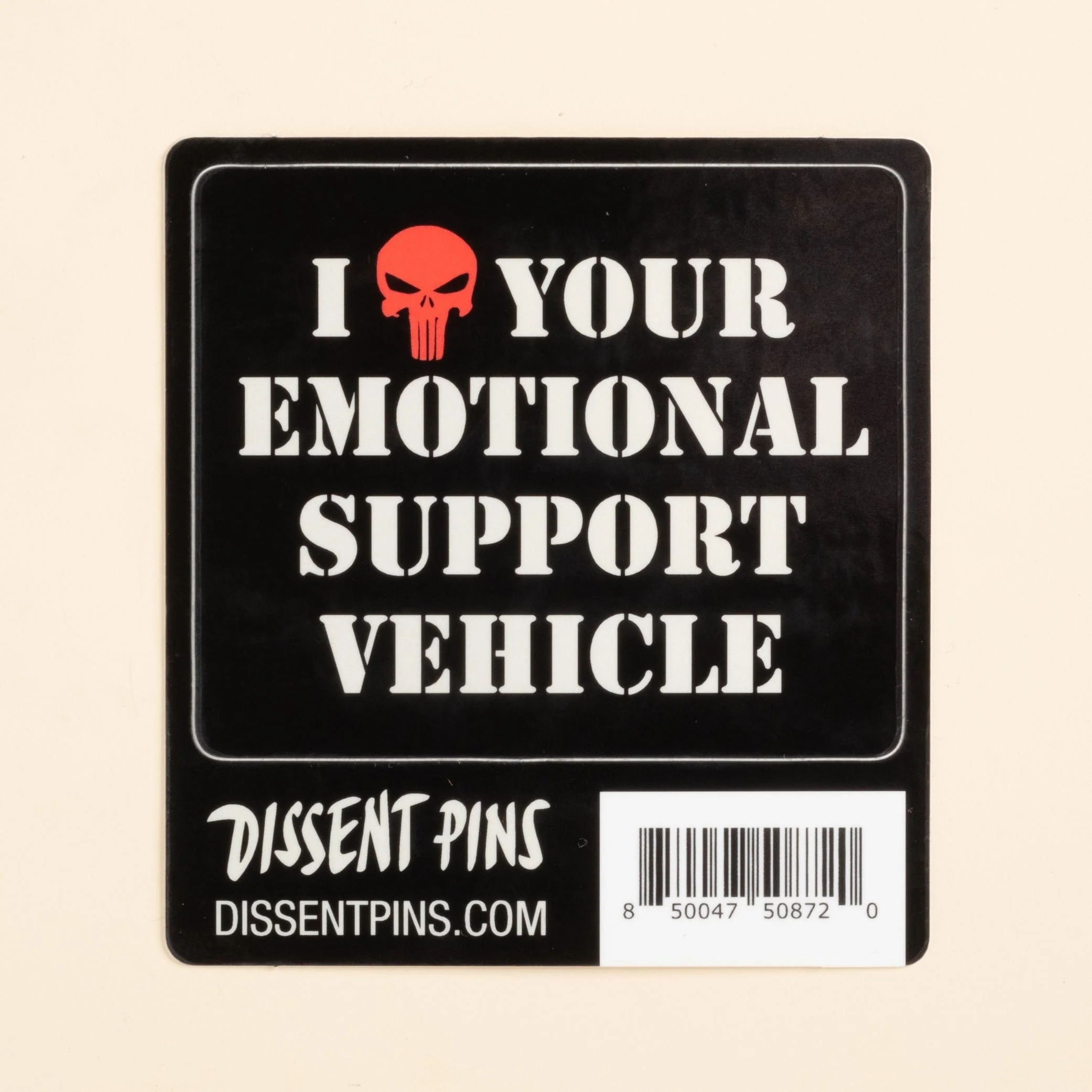 I [Heart] Your Emotional Support Vehicle Sticker - Image 6