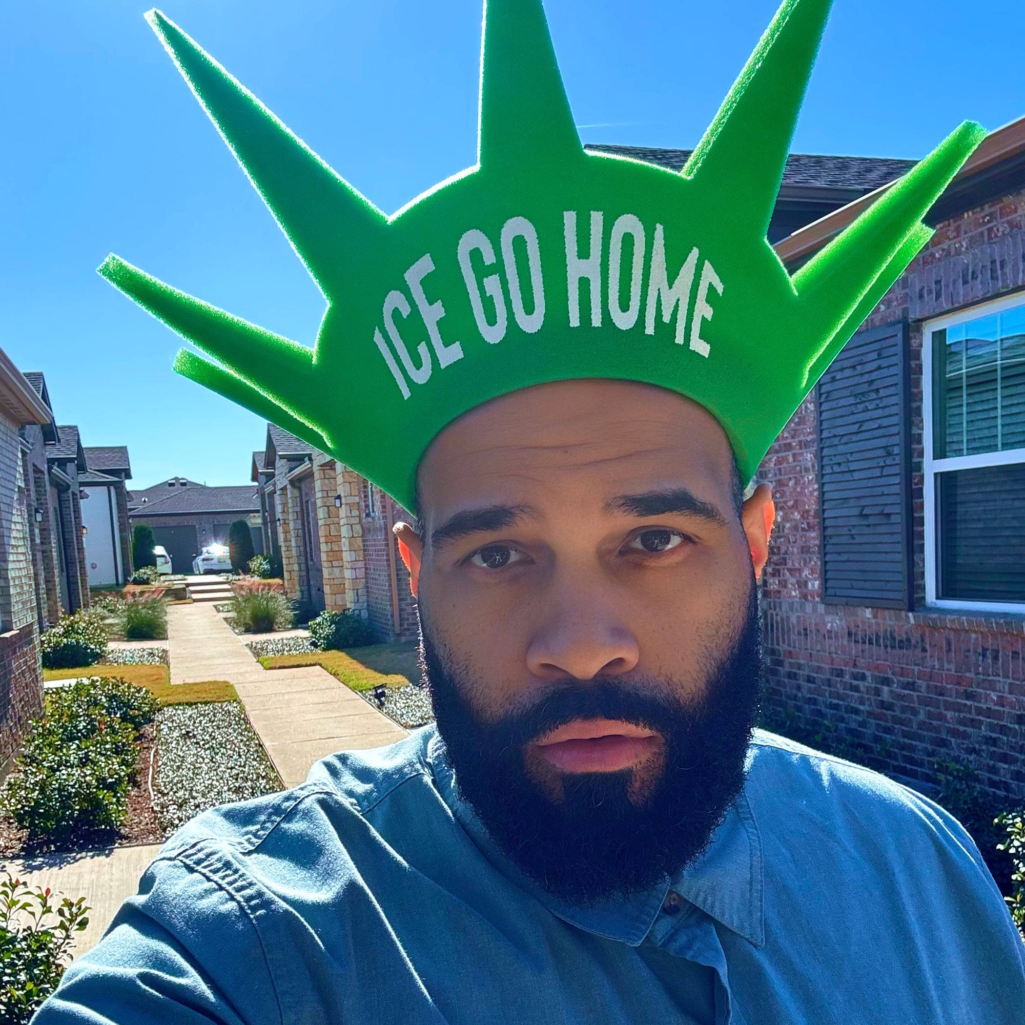 Statue of Liberty Foam Crown - ICE Go Home OR Abolish ICE - Image 6