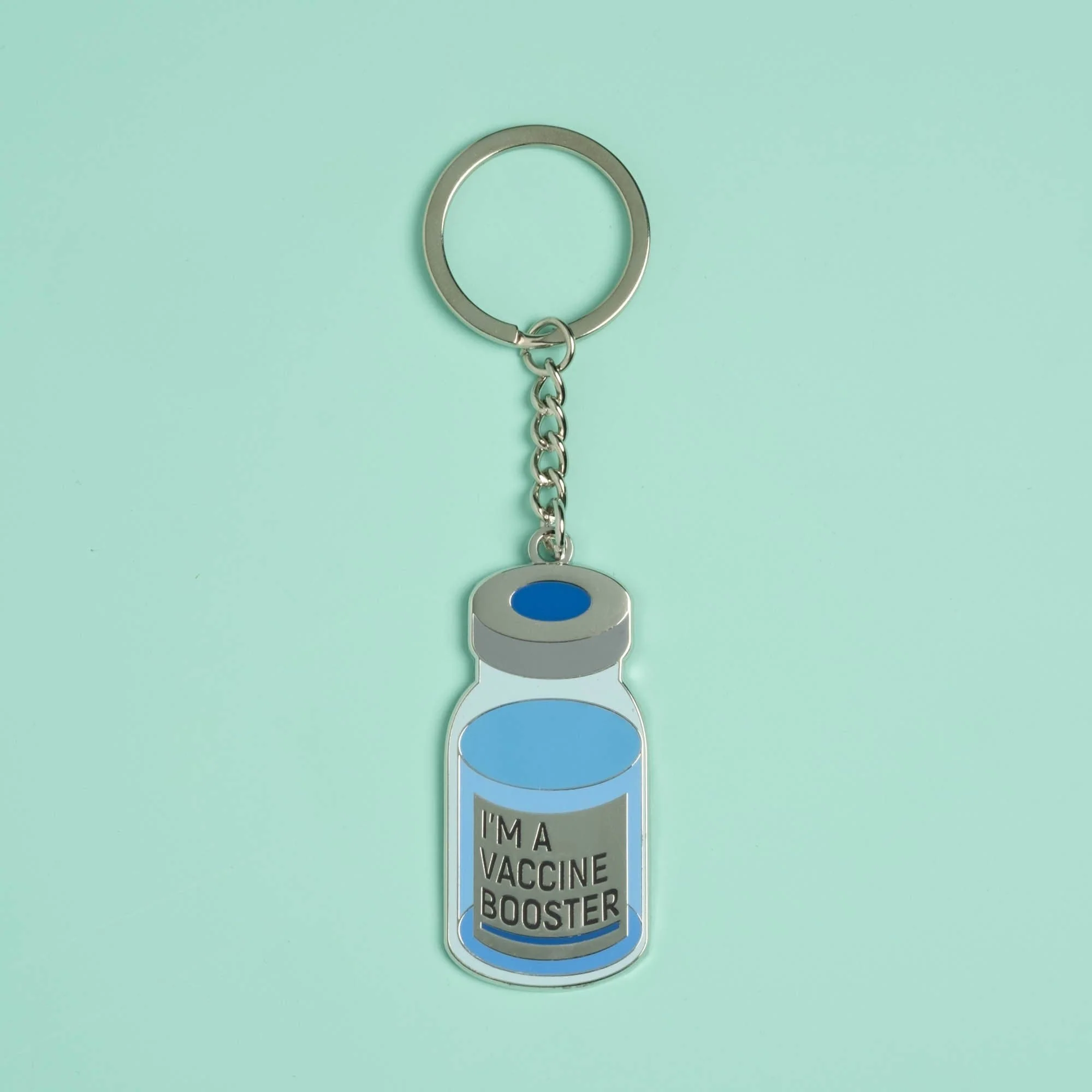 I'm a Vaccine Booster Vial Keychain