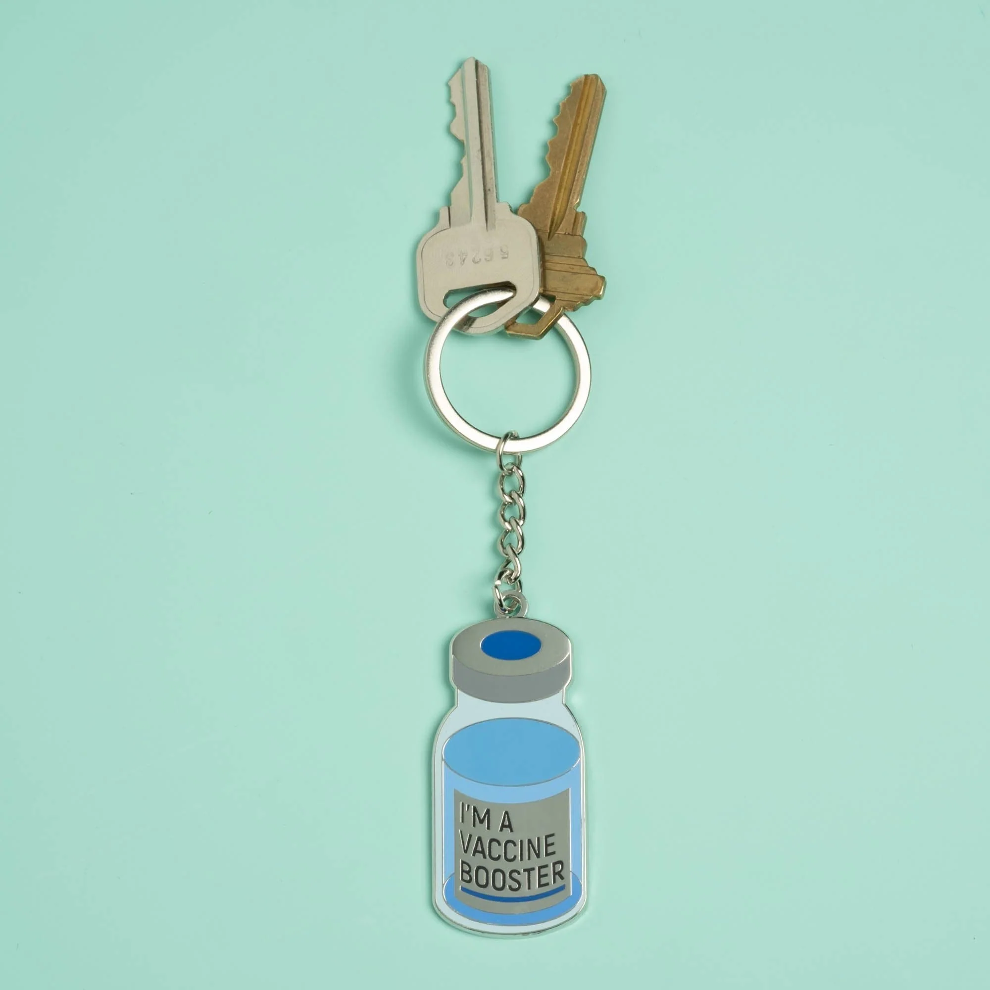 I'm a Vaccine Booster Vial Keychain - Image 3