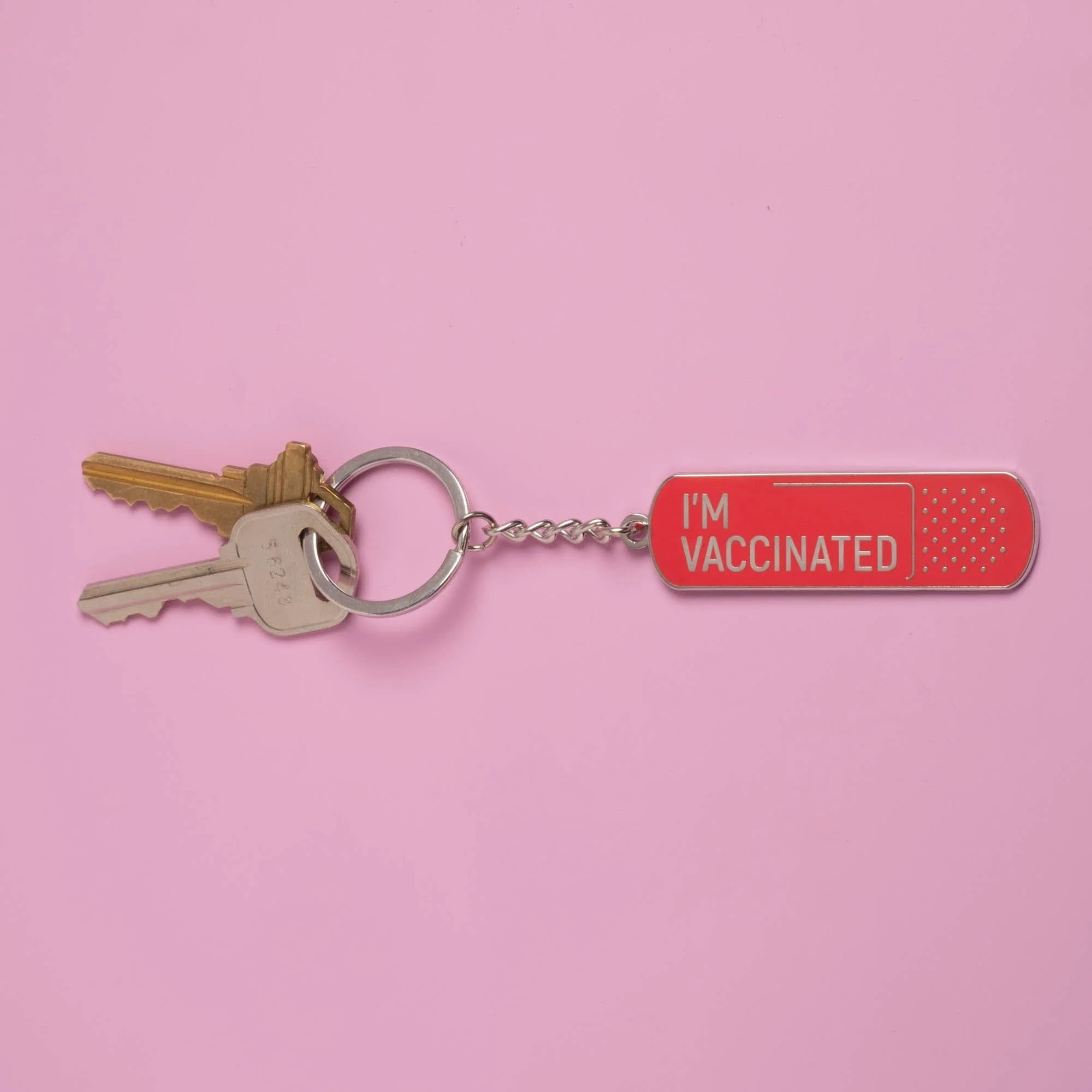 I'm Vaccinated Keychain - Image 3