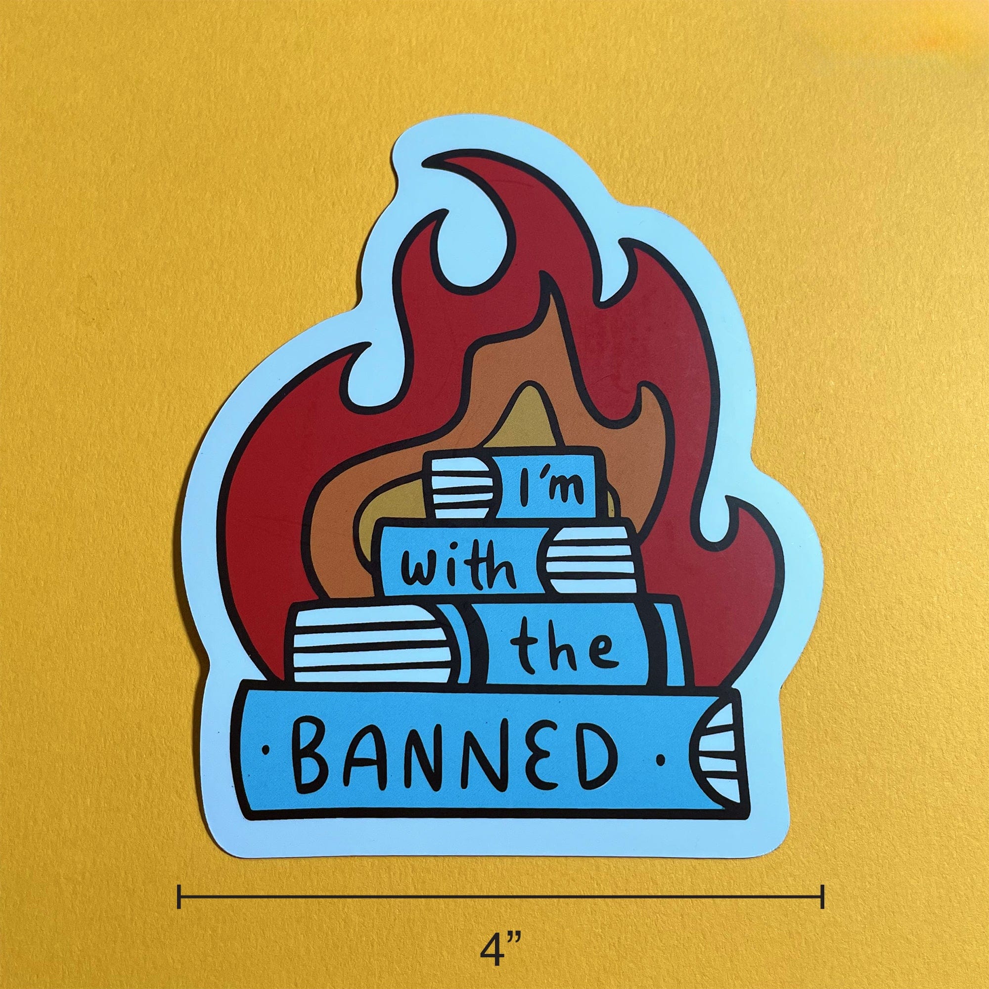 I'm With the Banned Car Magnet - Image 3