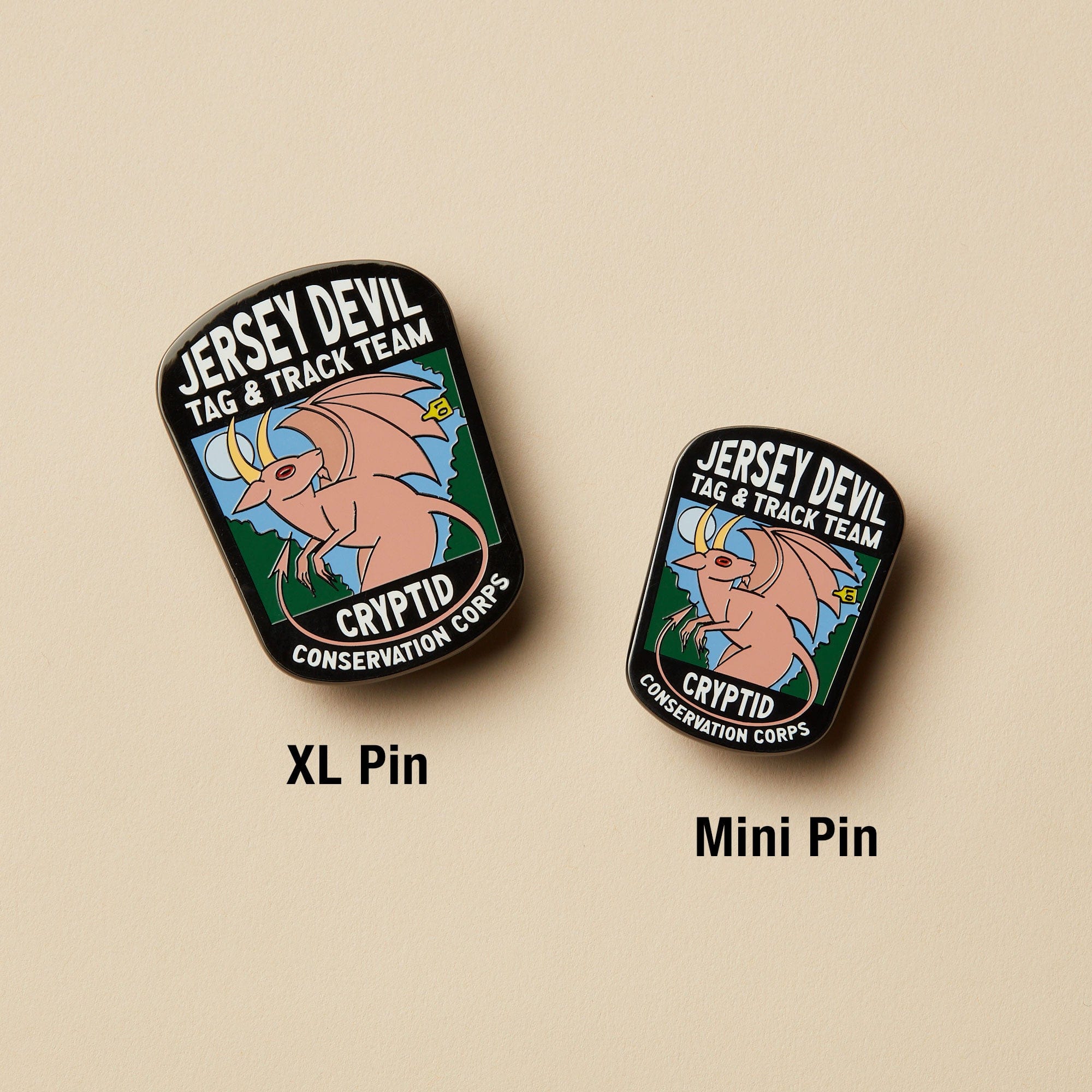 Jersey Devil, Mothman and Chupacabra: three pin set - Image 5
