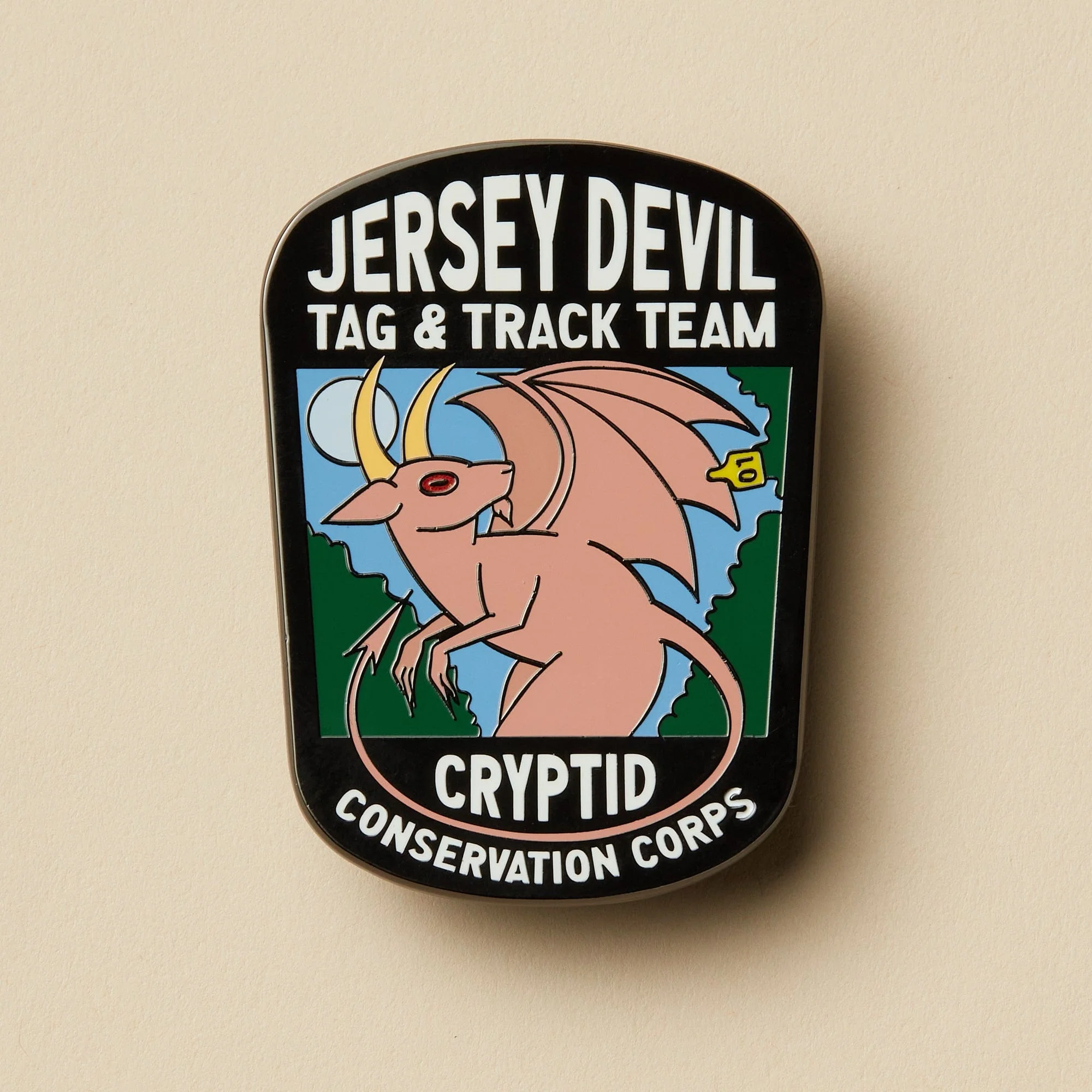 Jersey Devil Set: Pin, Sticker, and Patch - Image 3