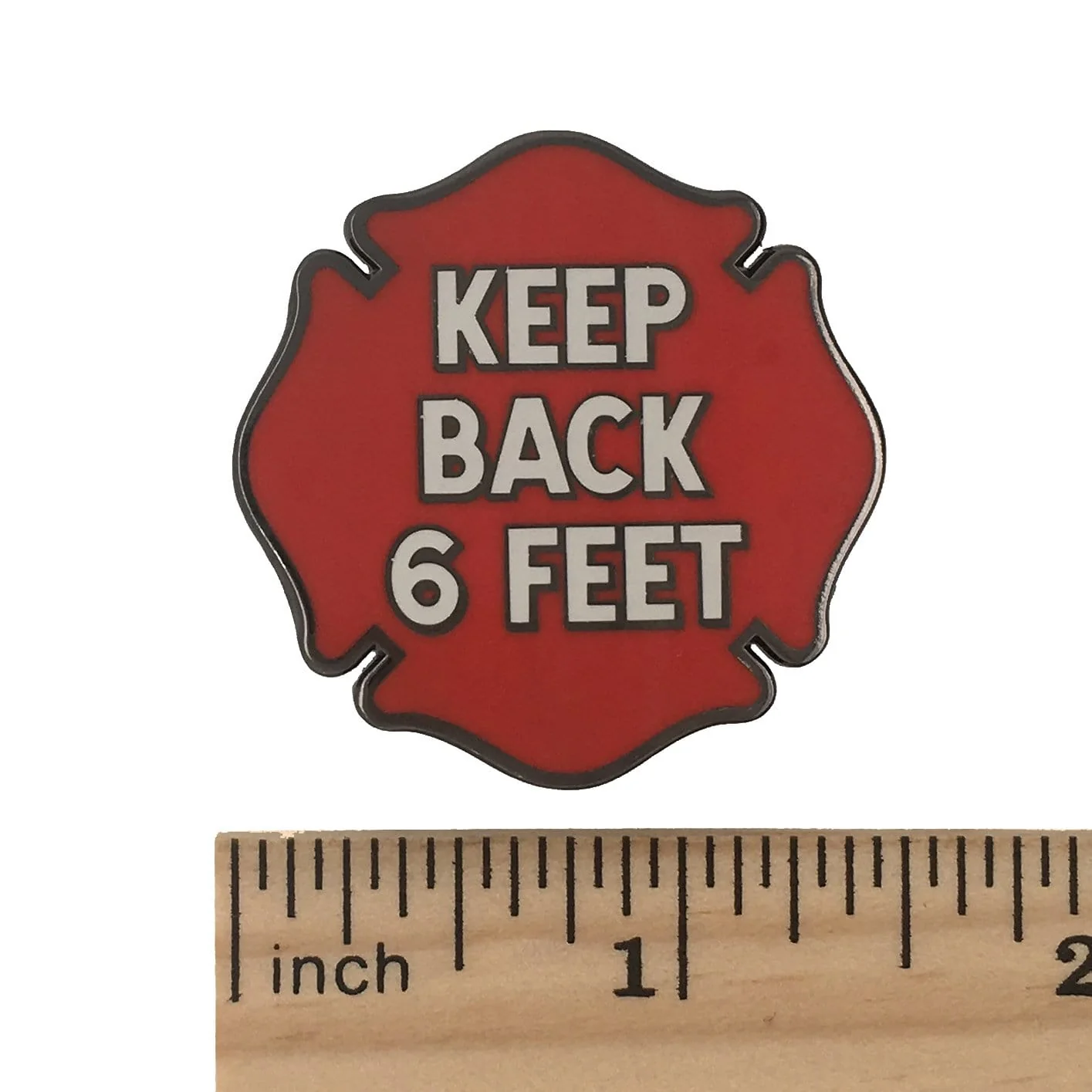 Keep Back 6 Feet Social Distancing Pin - Image 4