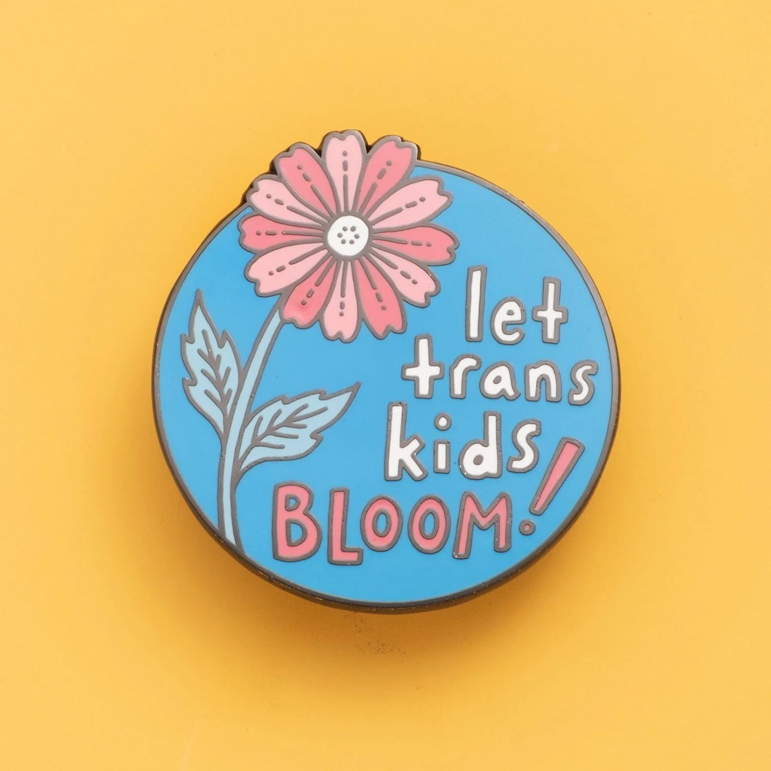Let Trans Kids Bloom Pin - Image 2