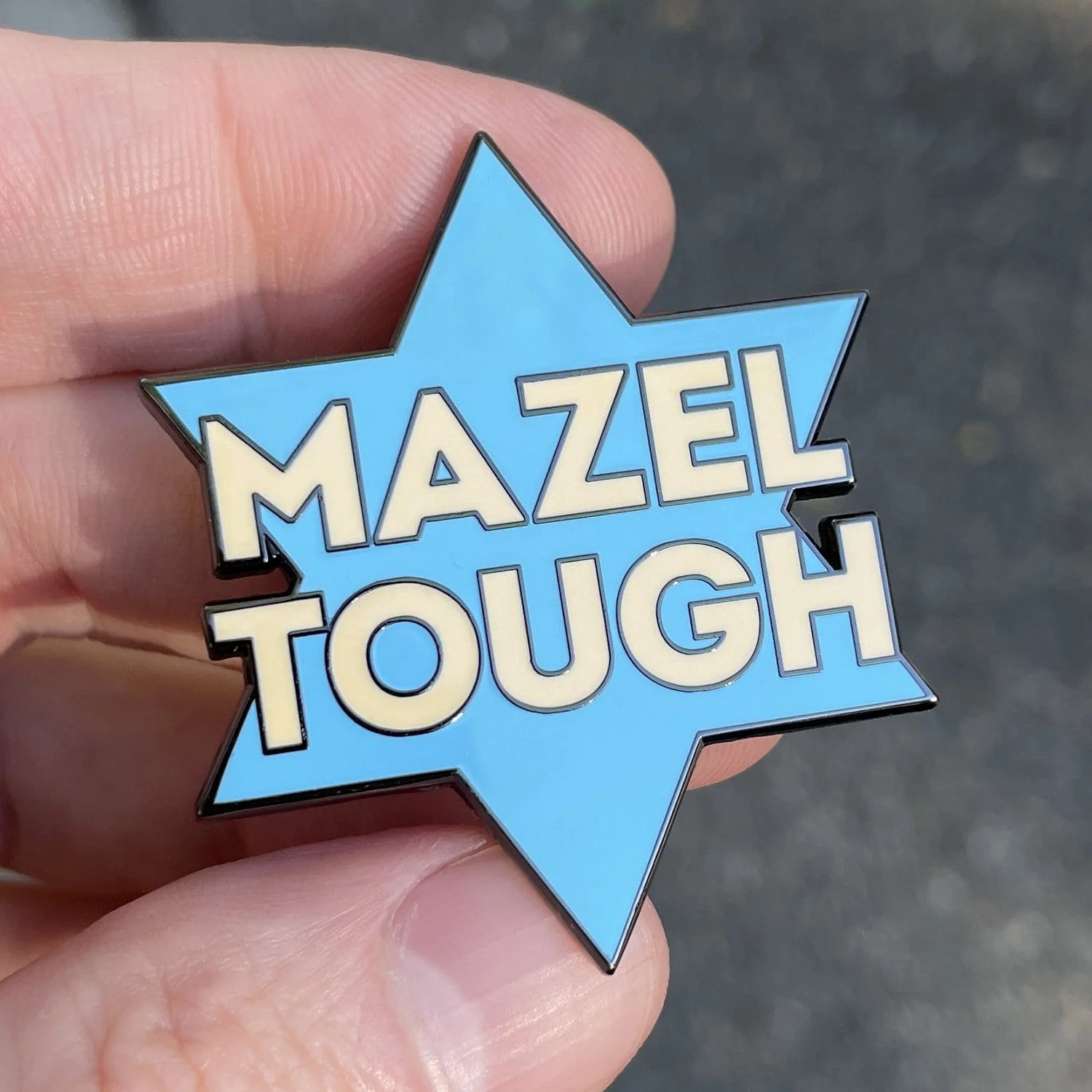Mazel Tough Enamel Pin - Image 2