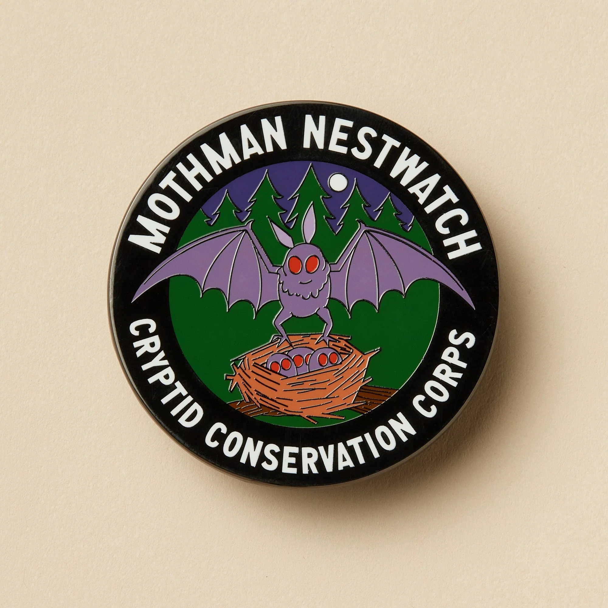 Mothman Set: Pin, Sticker, and Patch - Image 4