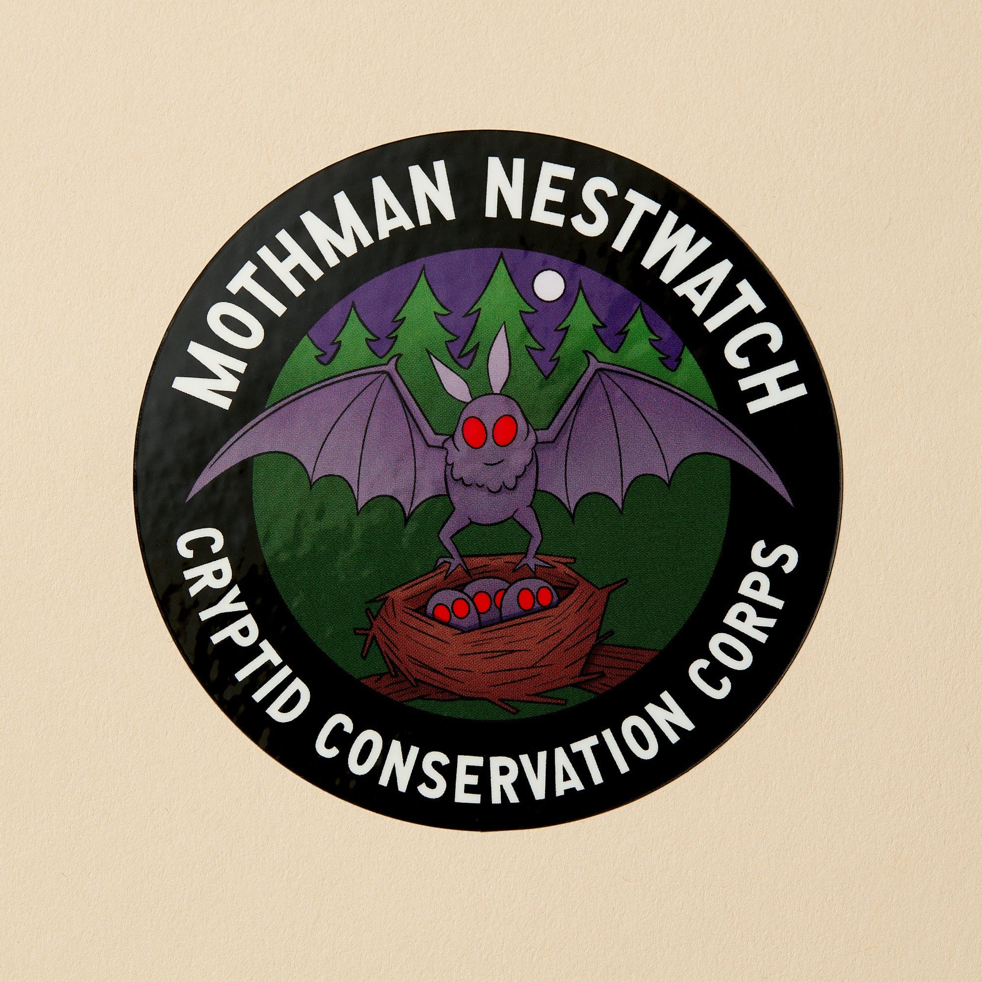 Mothman Set: Pin, Sticker, and Patch - Image 6