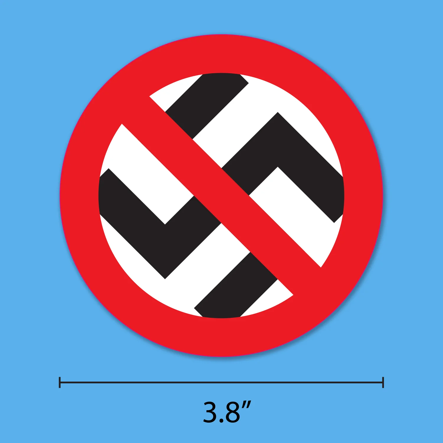 No Nazis Sticker - Image 3