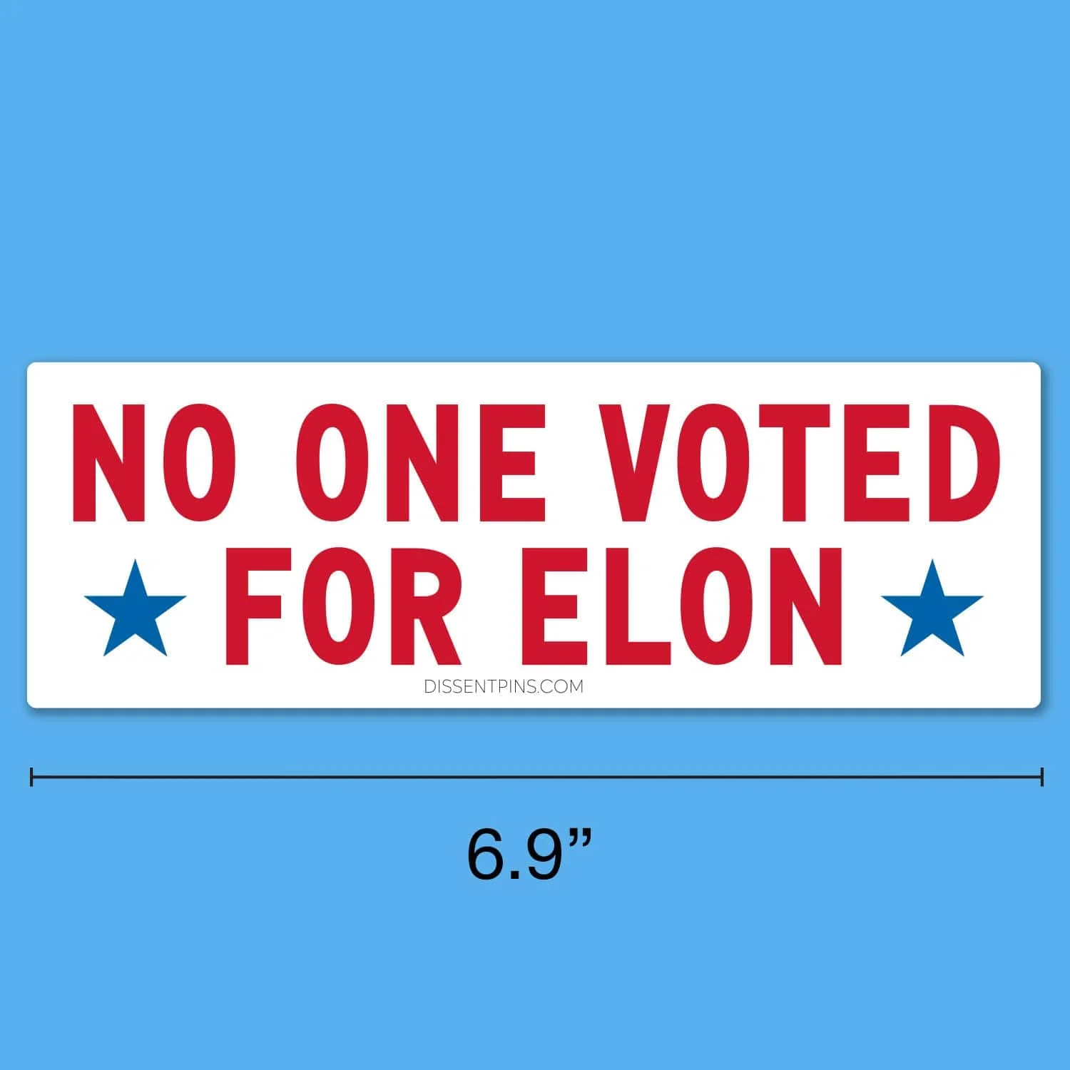 No One Voted for Elon Car Magnet - Image 2