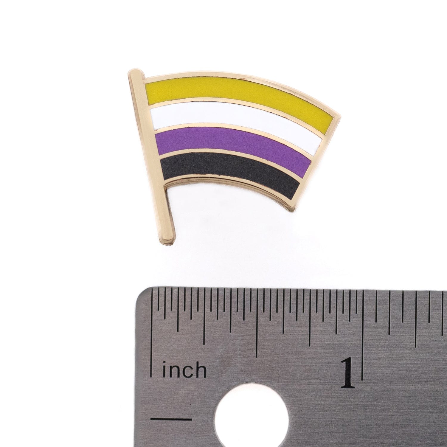 Nonbinary Flag Pin - Image 4