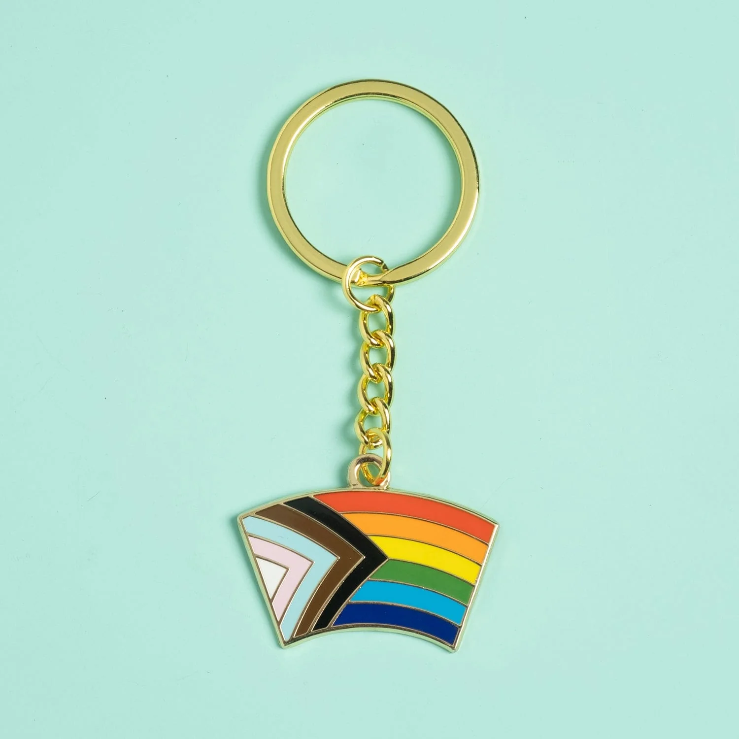 Progress Pride Flag Keychain - Image 4