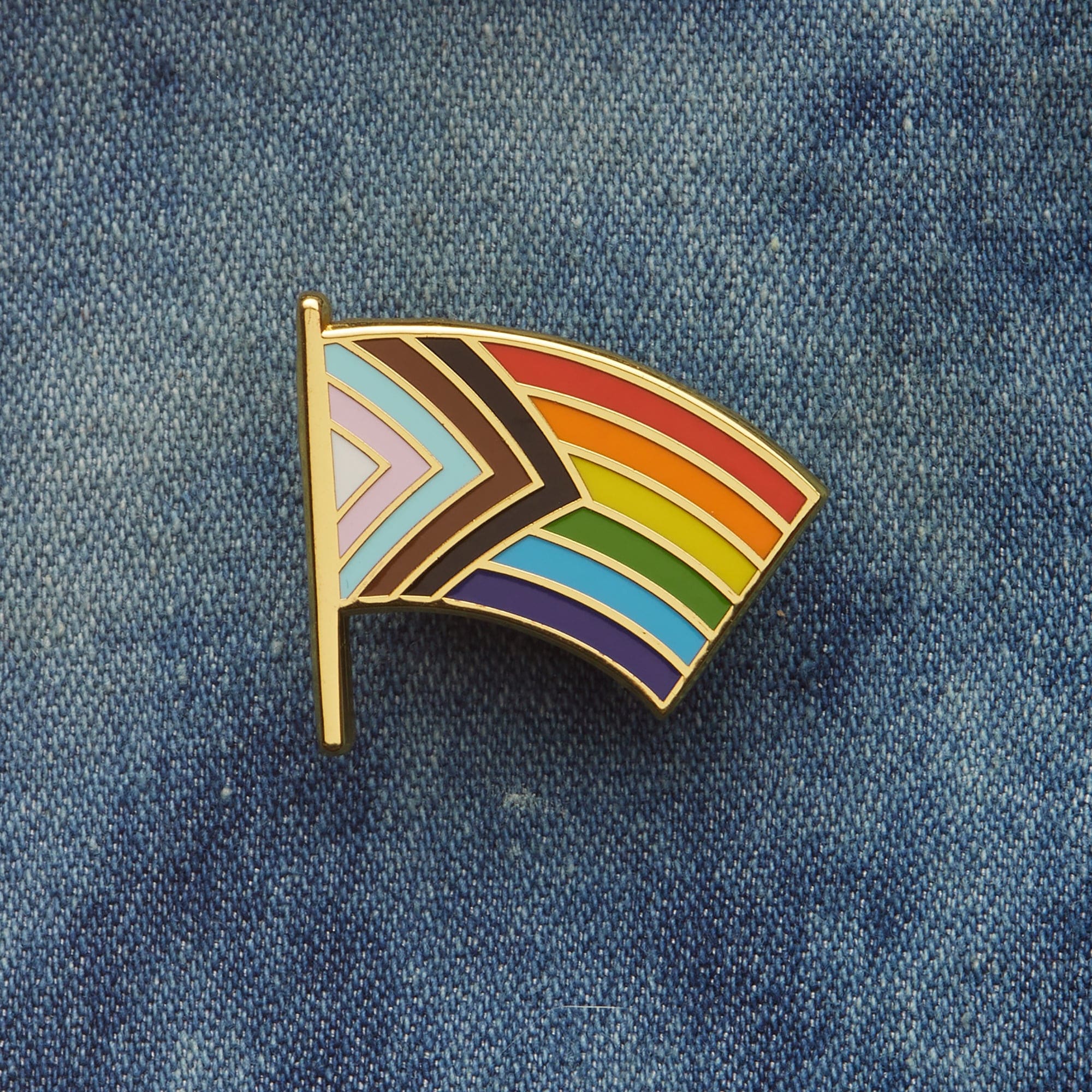 Progress Pride Flag Pin - Image 4