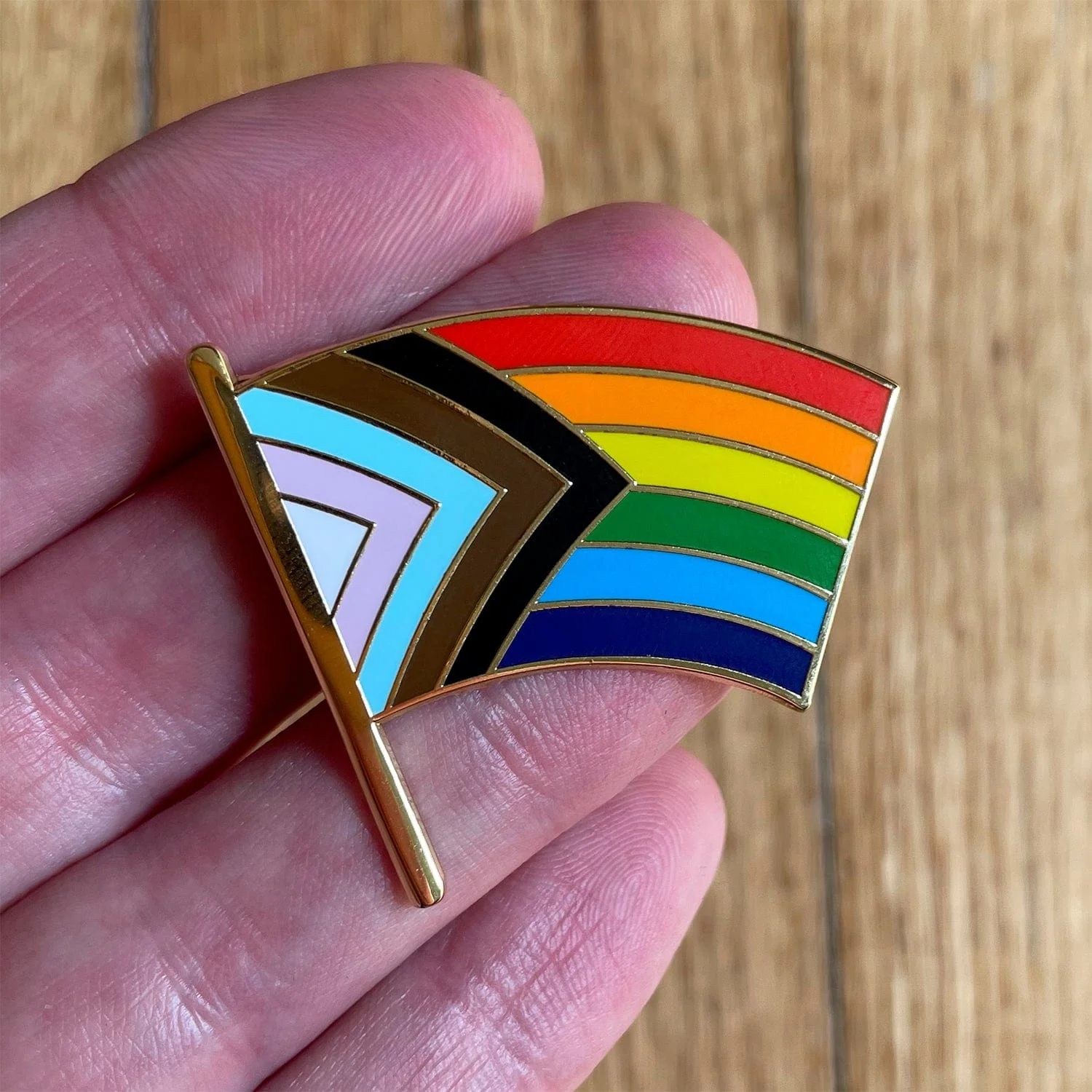 Progress Pride Flag Pin - Image 8