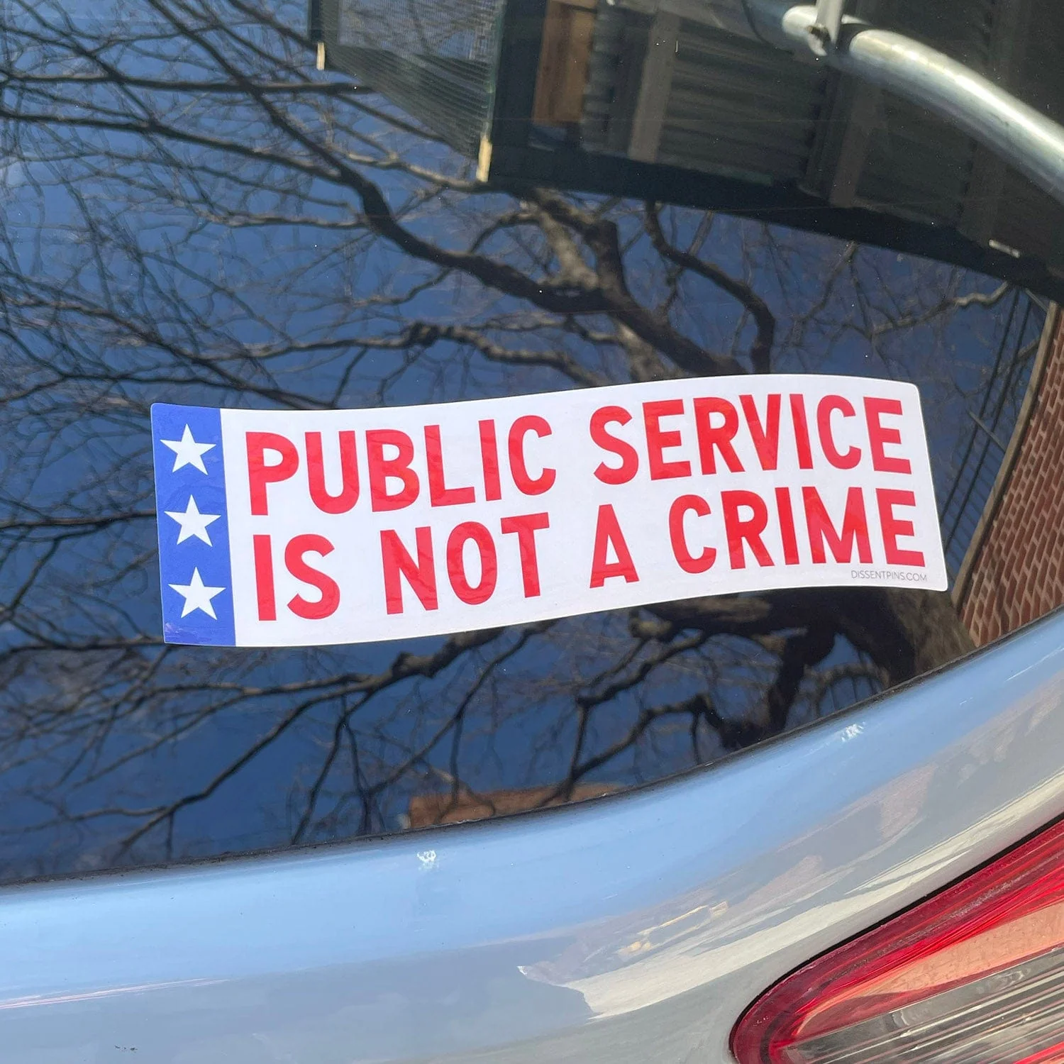 Public Service Is Not a Crime Bumper Sticker - Image 2