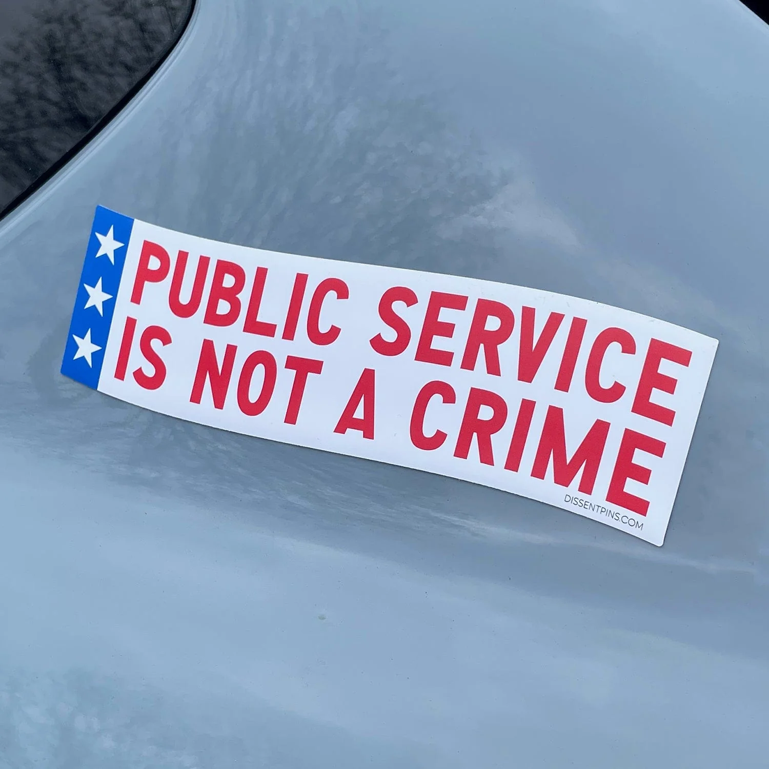 Public Service Is Not a Crime Car Magnet - Image 4
