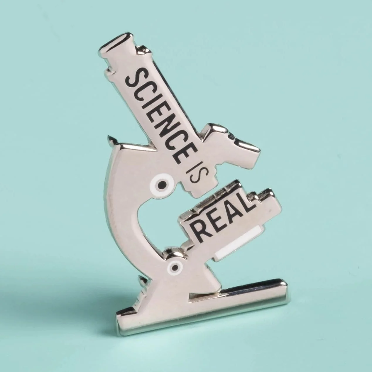 Science is Real - Microscope Pin - Image 2