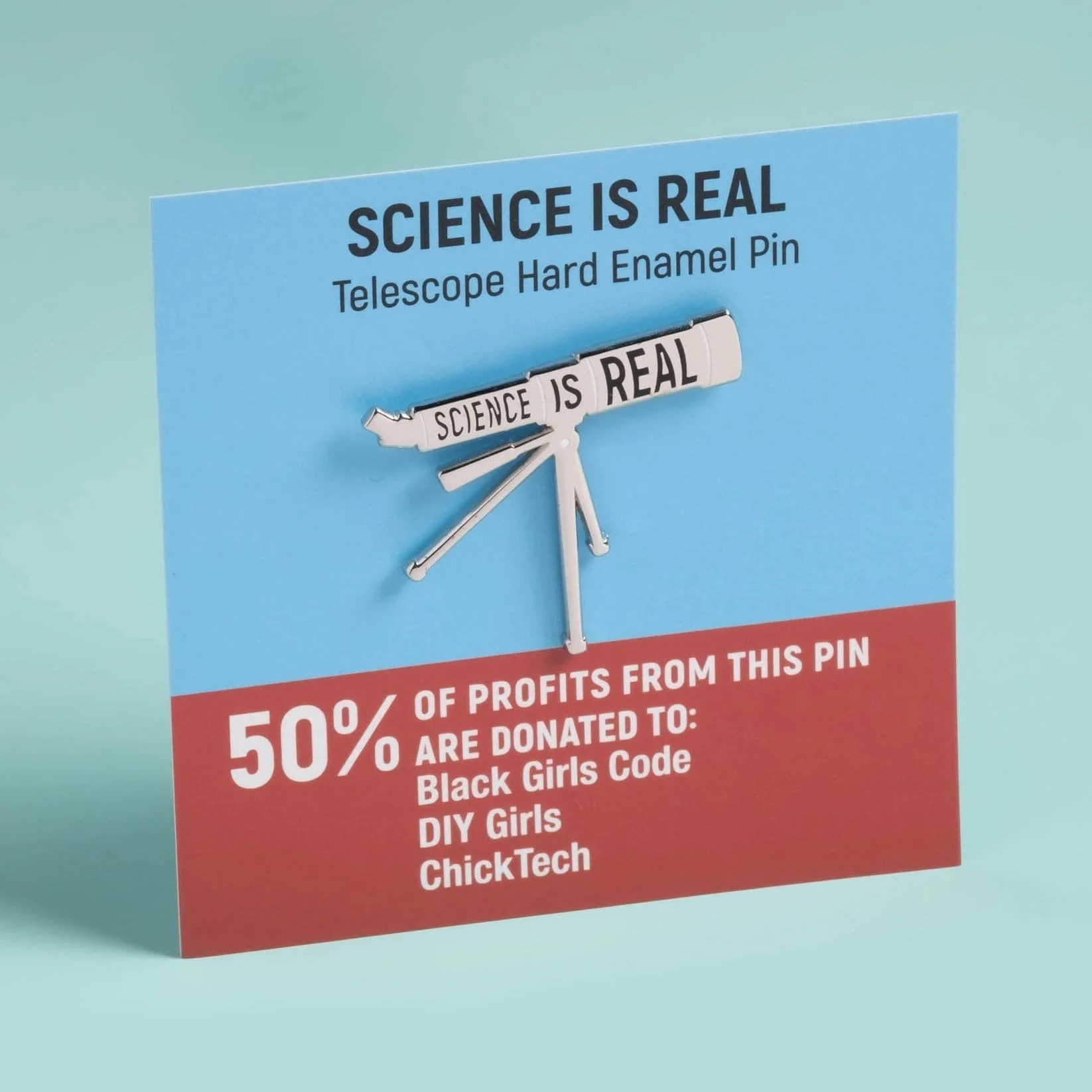 Science is Real - Telescope Pin - Image 4