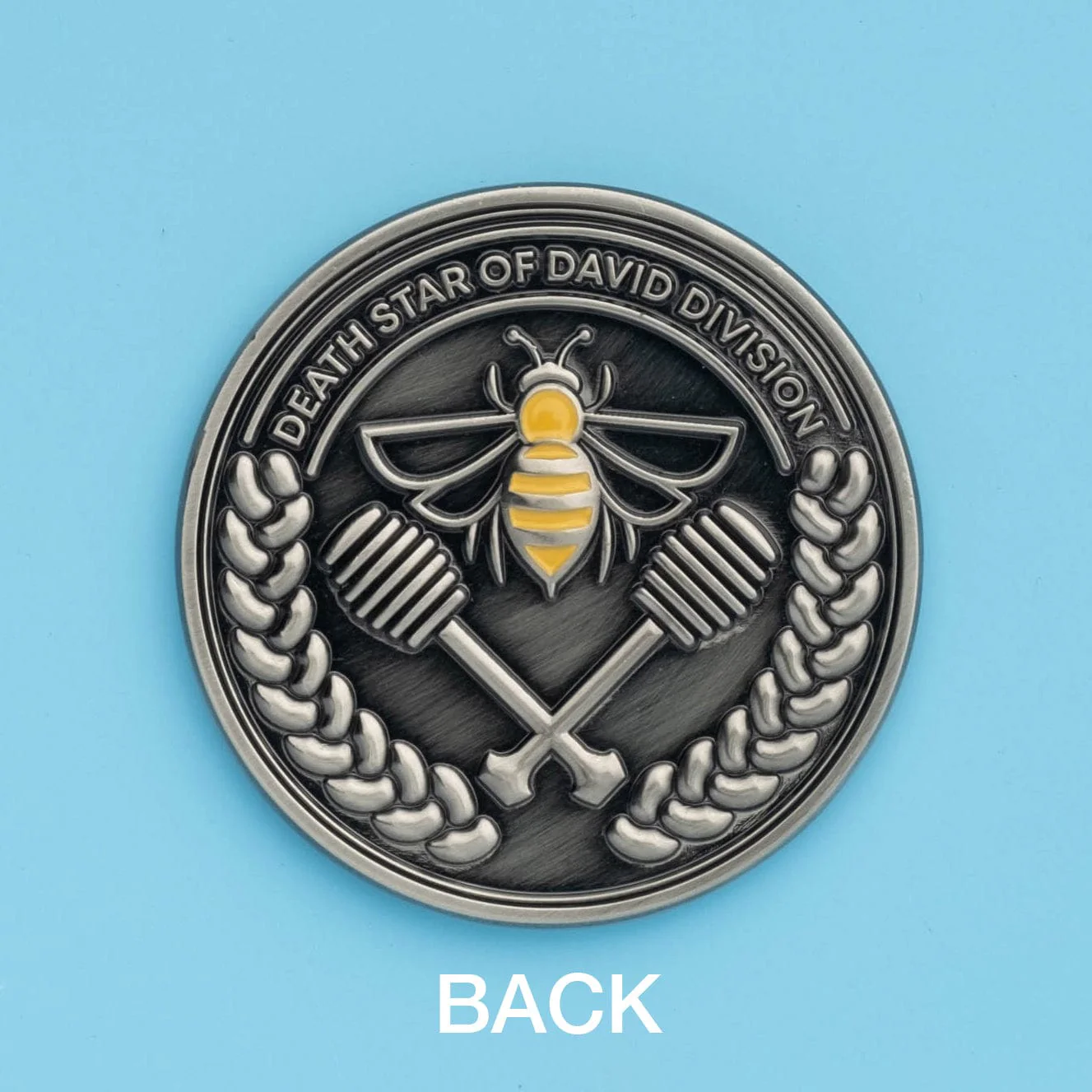 Secret Jewish Space Laser Corps Challenge Coin - Image 5