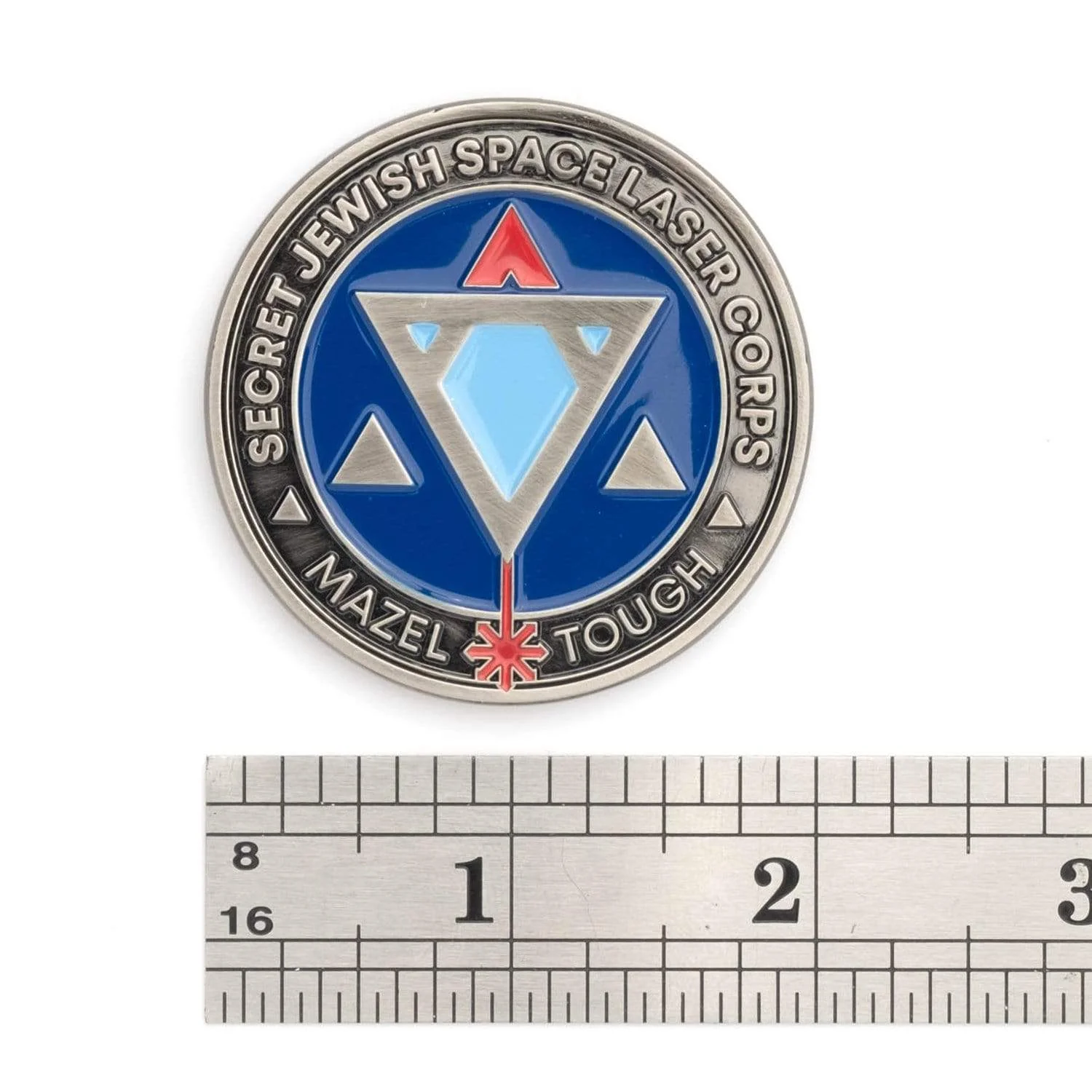 Secret Jewish Space Laser Corps Challenge Coin - Image 6