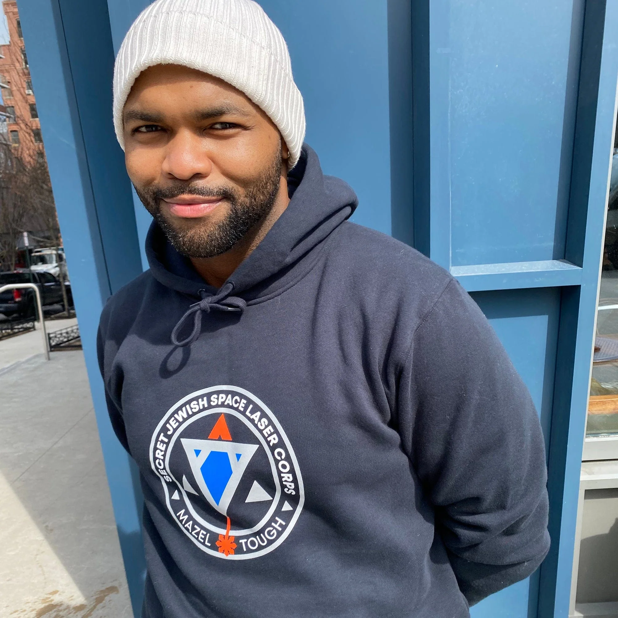 Secret Jewish Space Laser Corps Hoodie Sweatshirt - Image 3