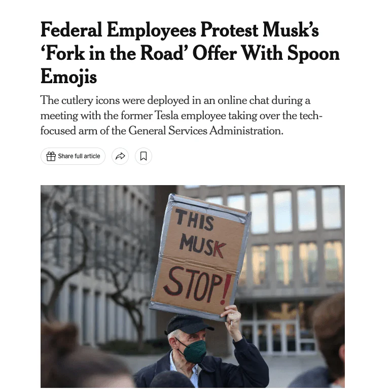 Federal Workers Spoon Sticker - Image 2