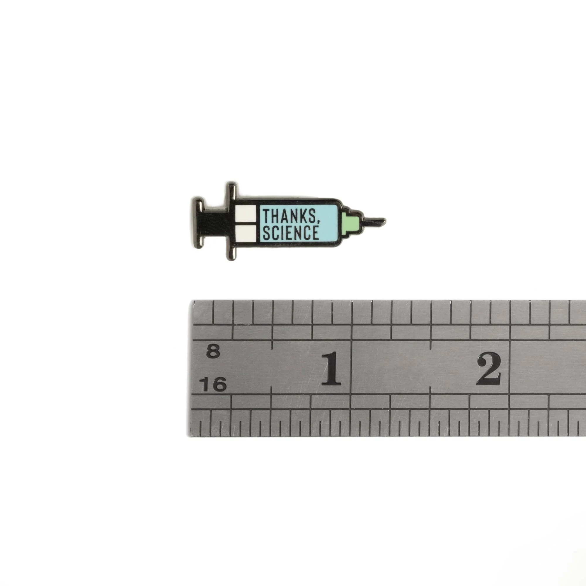 Thanks, Science - Vaccine Syringe Mini Pin - Image 5