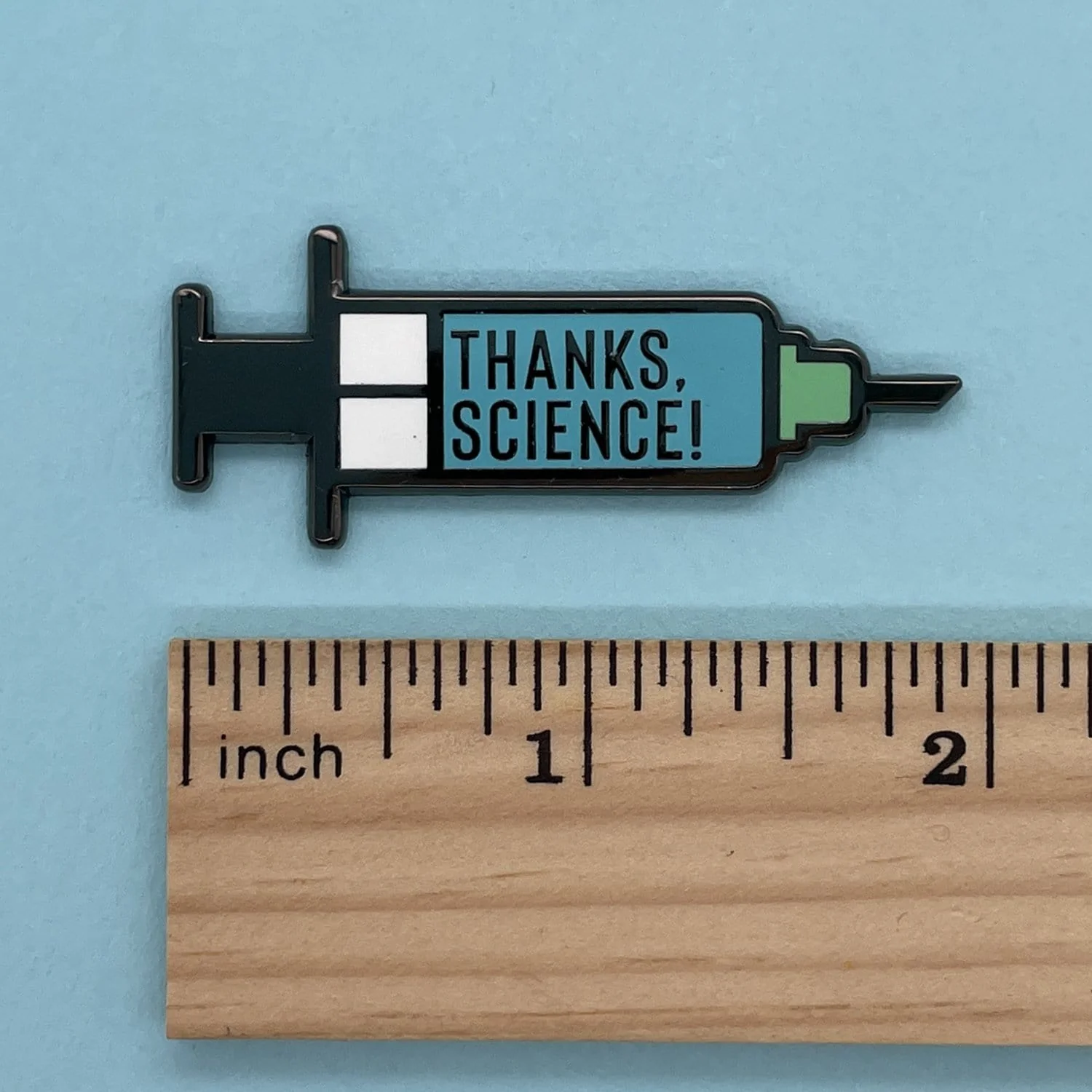 Thanks, Science - Vaccine Syringe XL Pin - Image 3